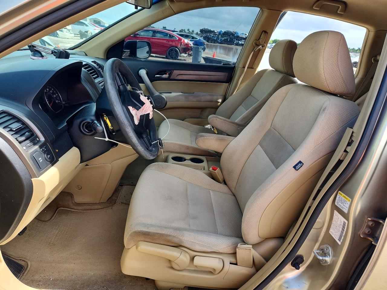 2007 Honda Cr-v Lx Gold vin: JHLRE38397C013057