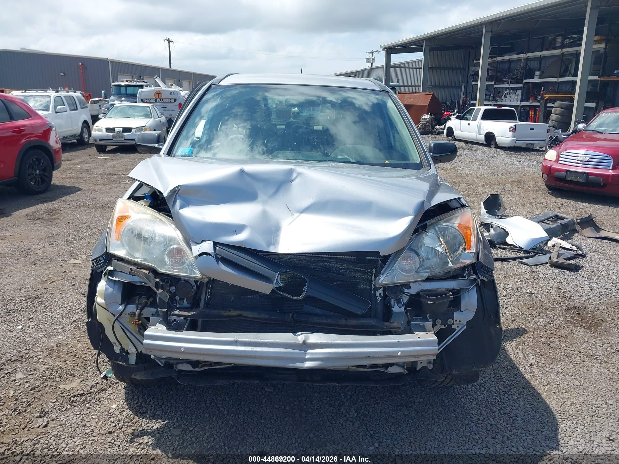 2007 Honda Cr-v Lx Silver vin: JHLRE38397C023748