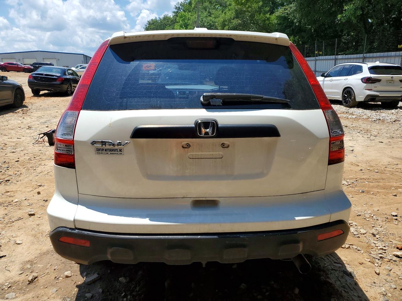 2007 Honda Cr-v Lx White vin: JHLRE38397C073565