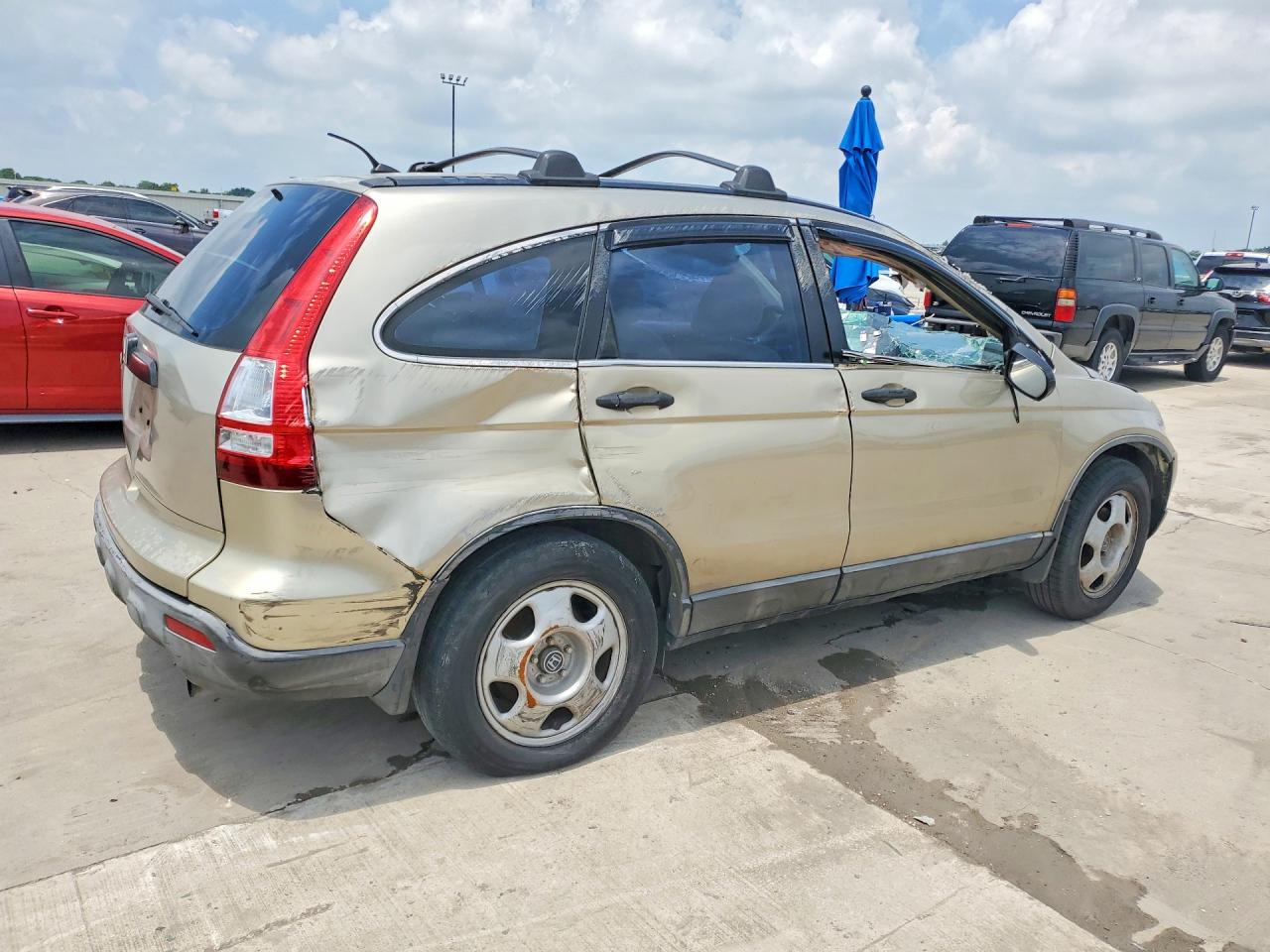 2007 Honda Cr-v Lx Золотой vin: JHLRE38397C078023
