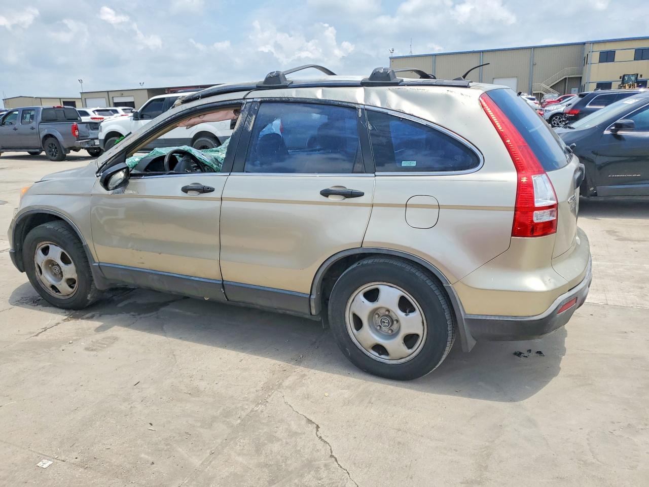2007 Honda Cr-v Lx Золотой vin: JHLRE38397C078023