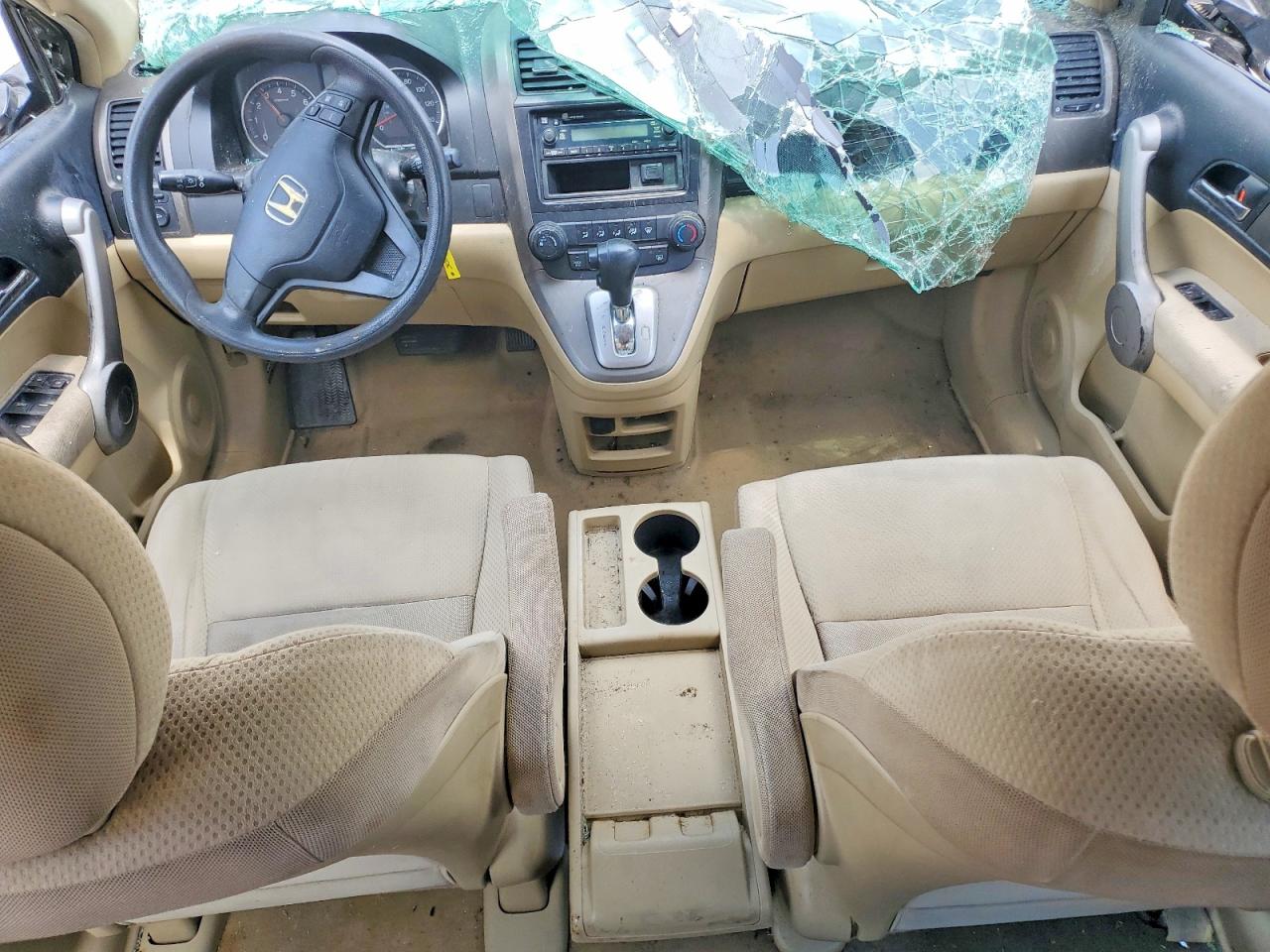 2007 Honda Cr-v Lx Золотой vin: JHLRE38397C078023
