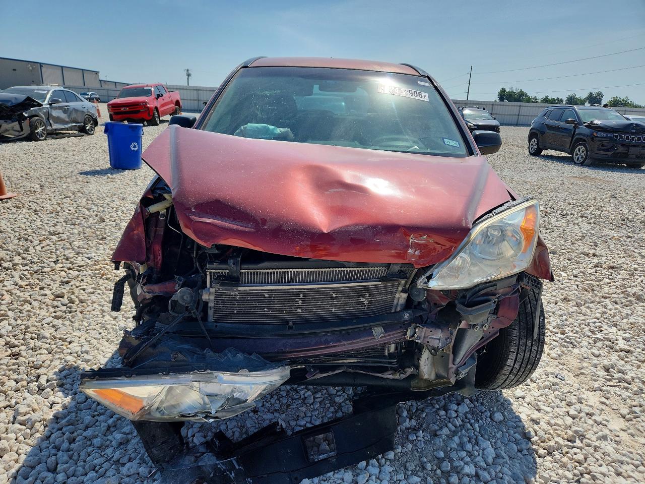2008 Honda Cr-v Lx Red vin: JHLRE38398C007616