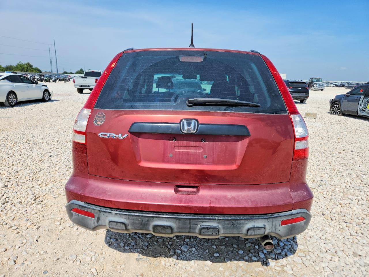 2008 Honda Cr-v Lx Red vin: JHLRE38398C007616