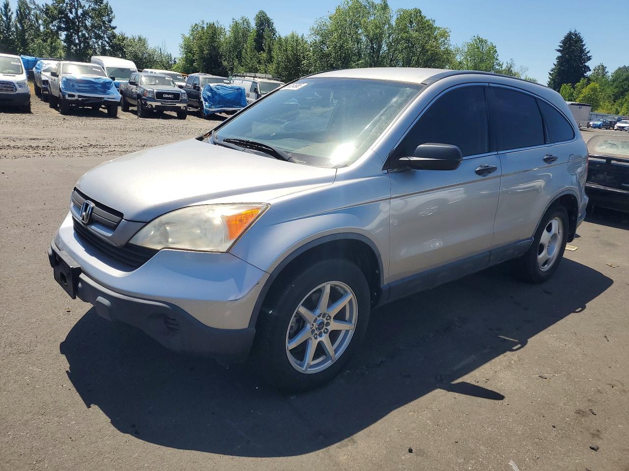 2008 Honda Cr-v Lx Silver vin: JHLRE38398C044374