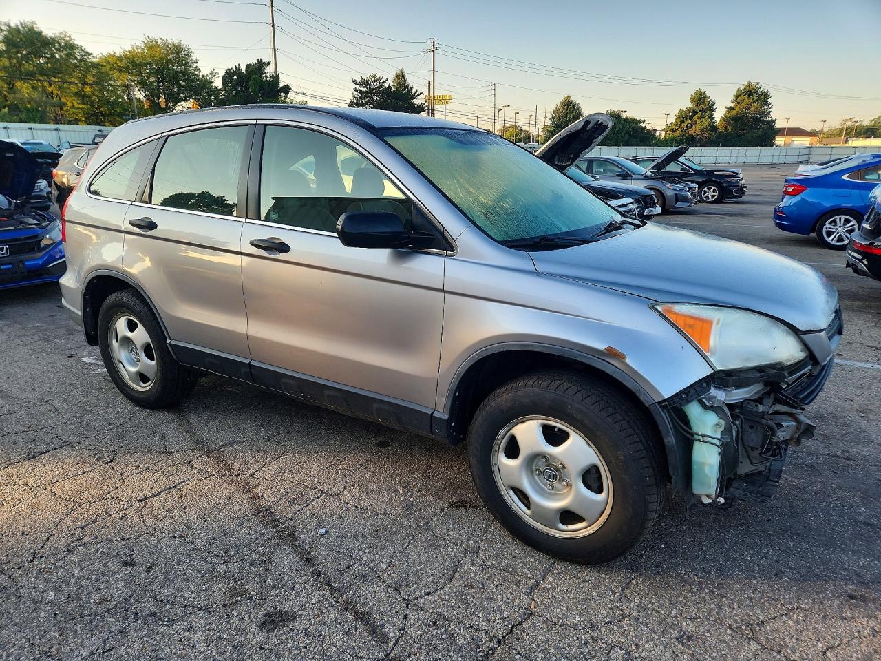 2008 Honda Cr-v Lx Silver vin: JHLRE38398C058498