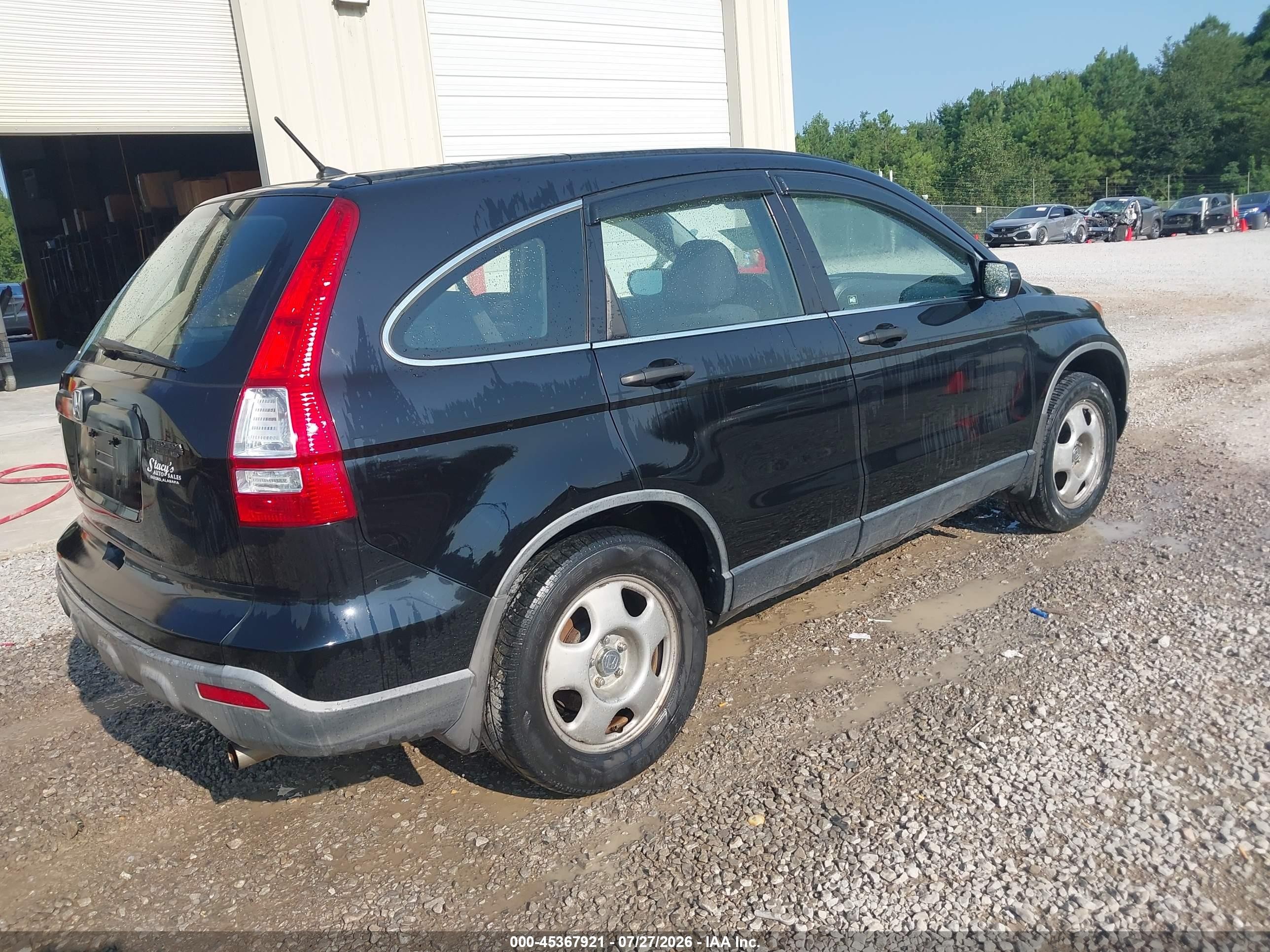 2007 Honda Cr-v Lx Черный vin: JHLRE383X7C012287