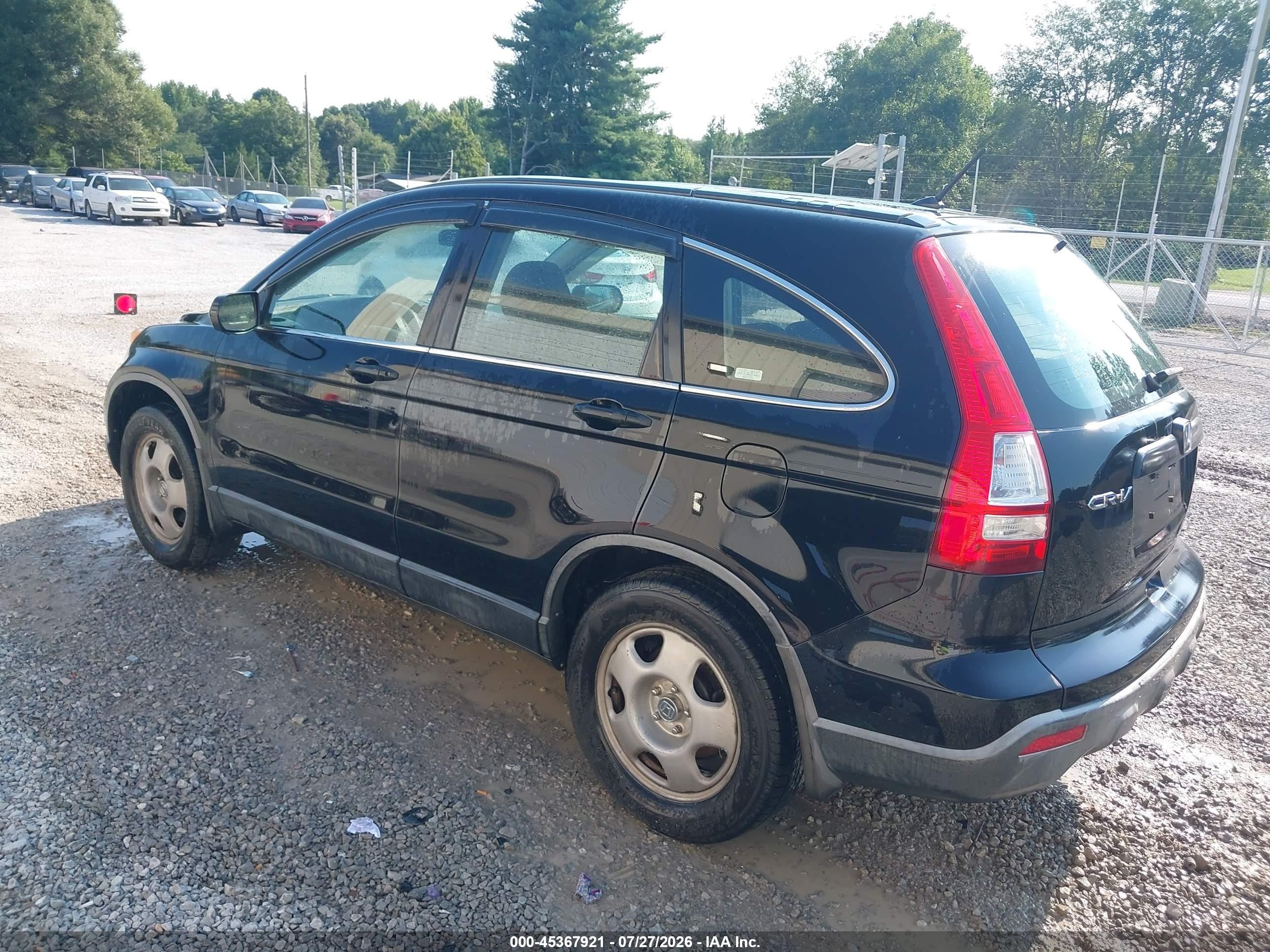 2007 Honda Cr-v Lx Черный vin: JHLRE383X7C012287