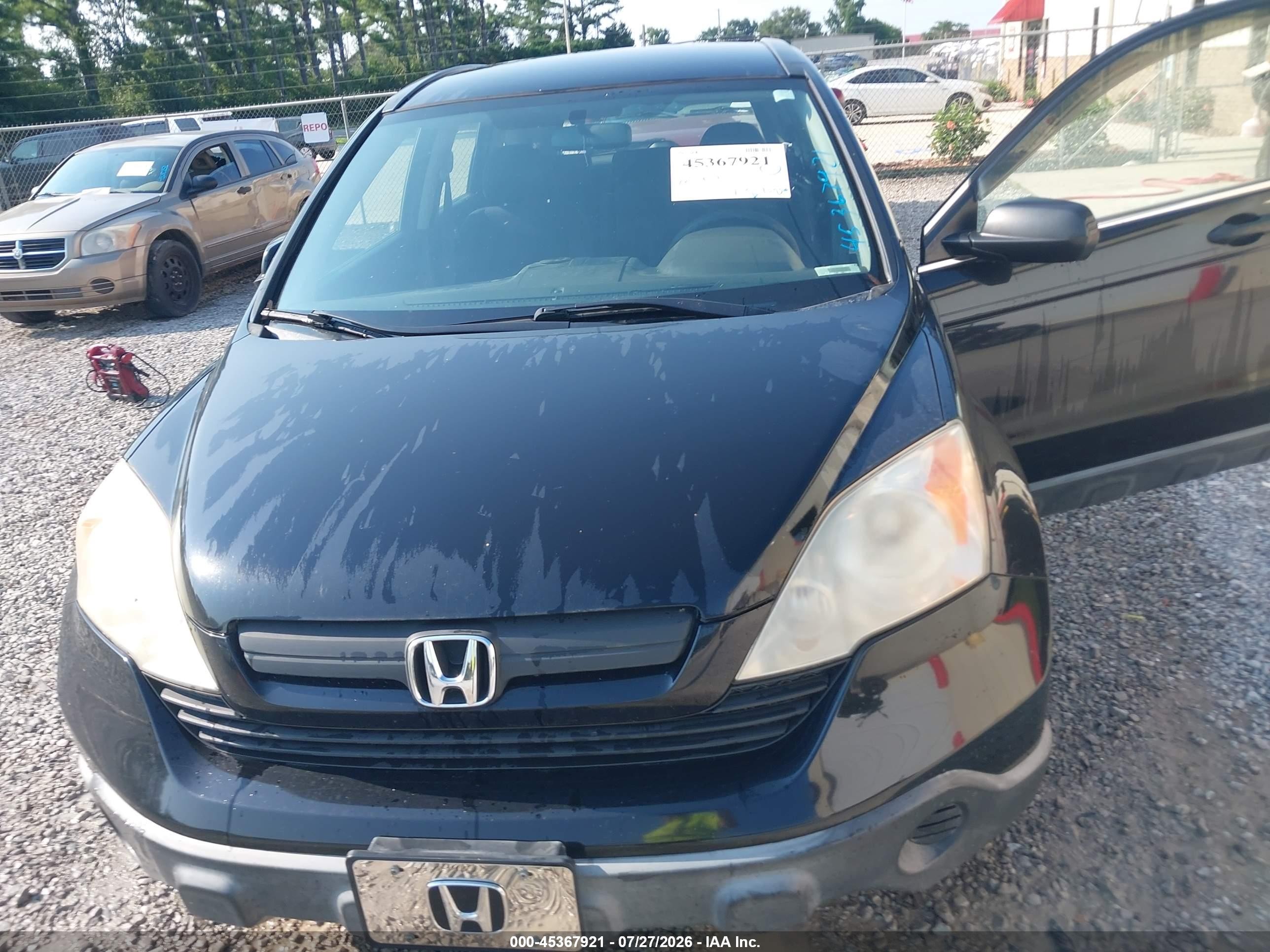 2007 Honda Cr-v Lx Черный vin: JHLRE383X7C012287