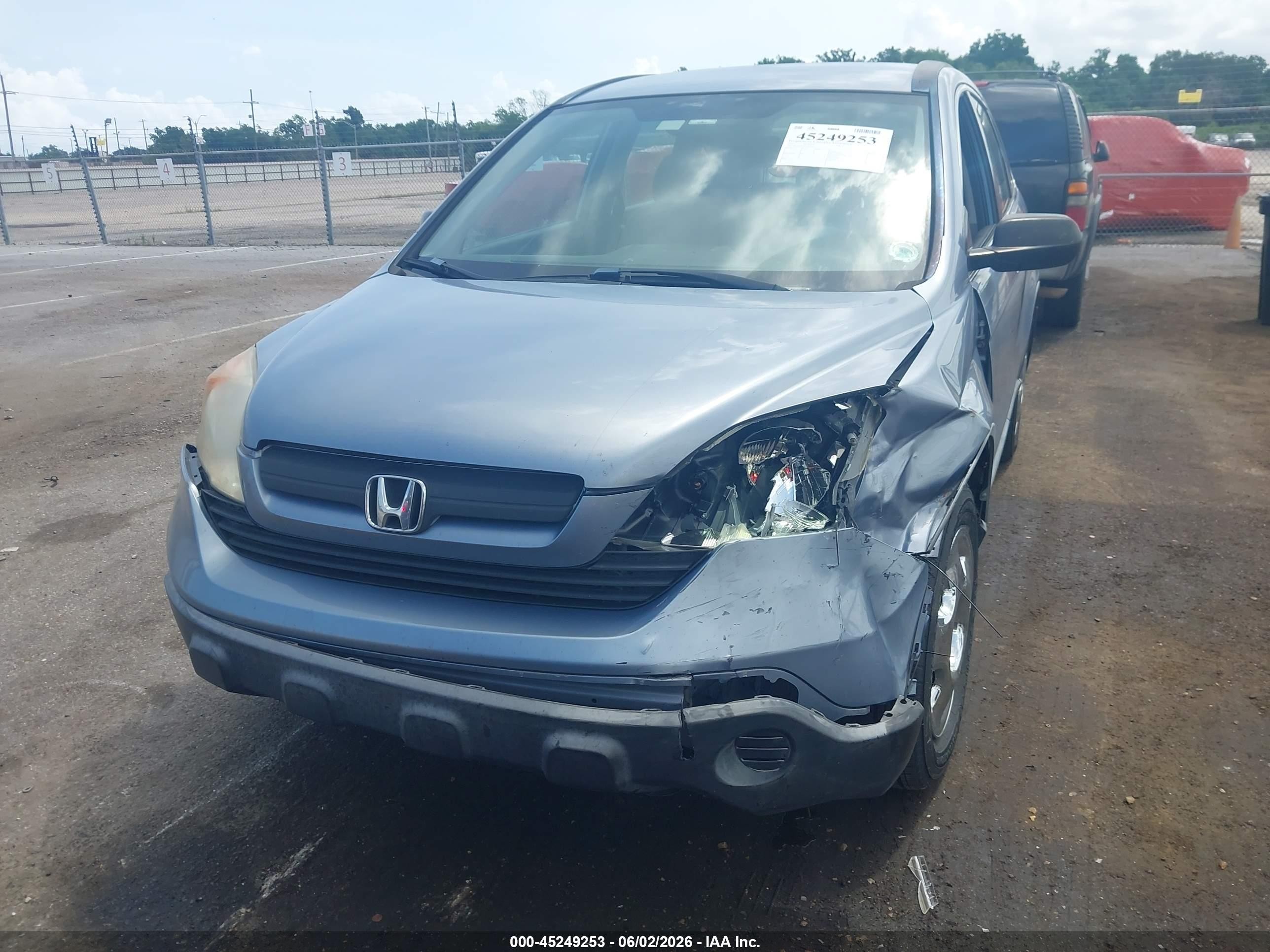2007 Honda Cr-v Lx Light Blue vin: JHLRE383X7C012824