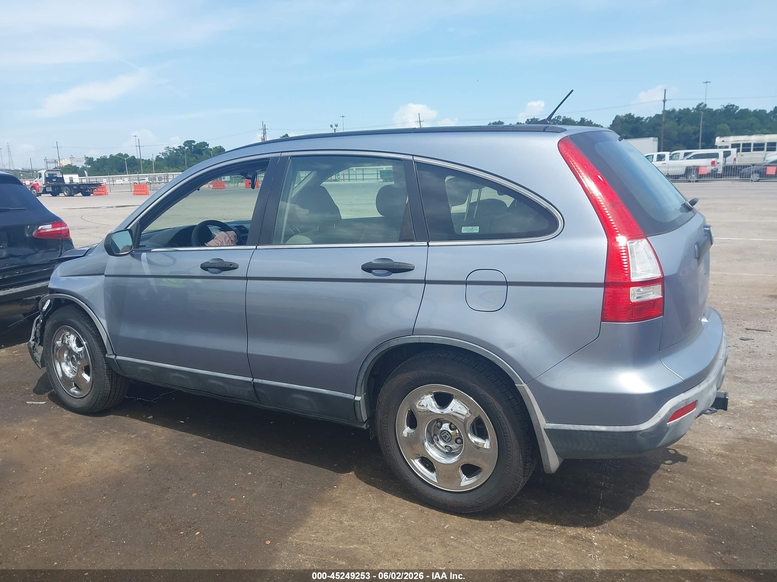 2007 Honda Cr-v Lx Light Blue vin: JHLRE383X7C012824