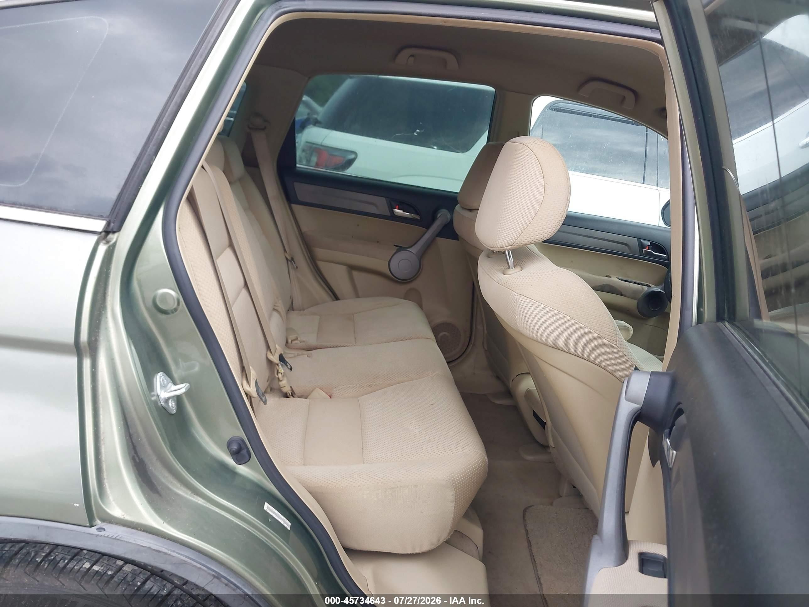 2007 Honda Cr-v Lx Green vin: JHLRE383X7C021250