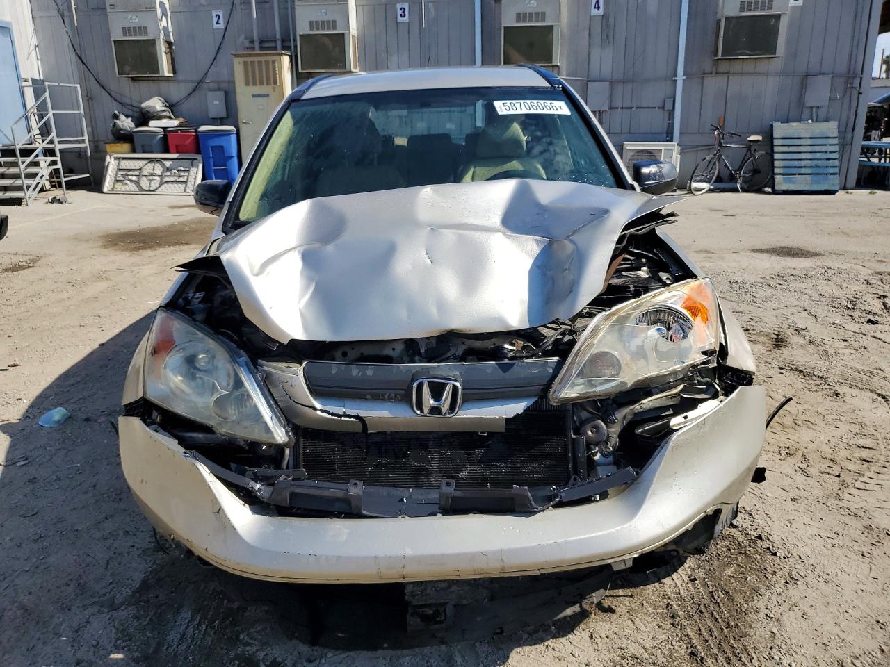 2007 Honda Cr-v Lx Beige vin: JHLRE383X7C030630