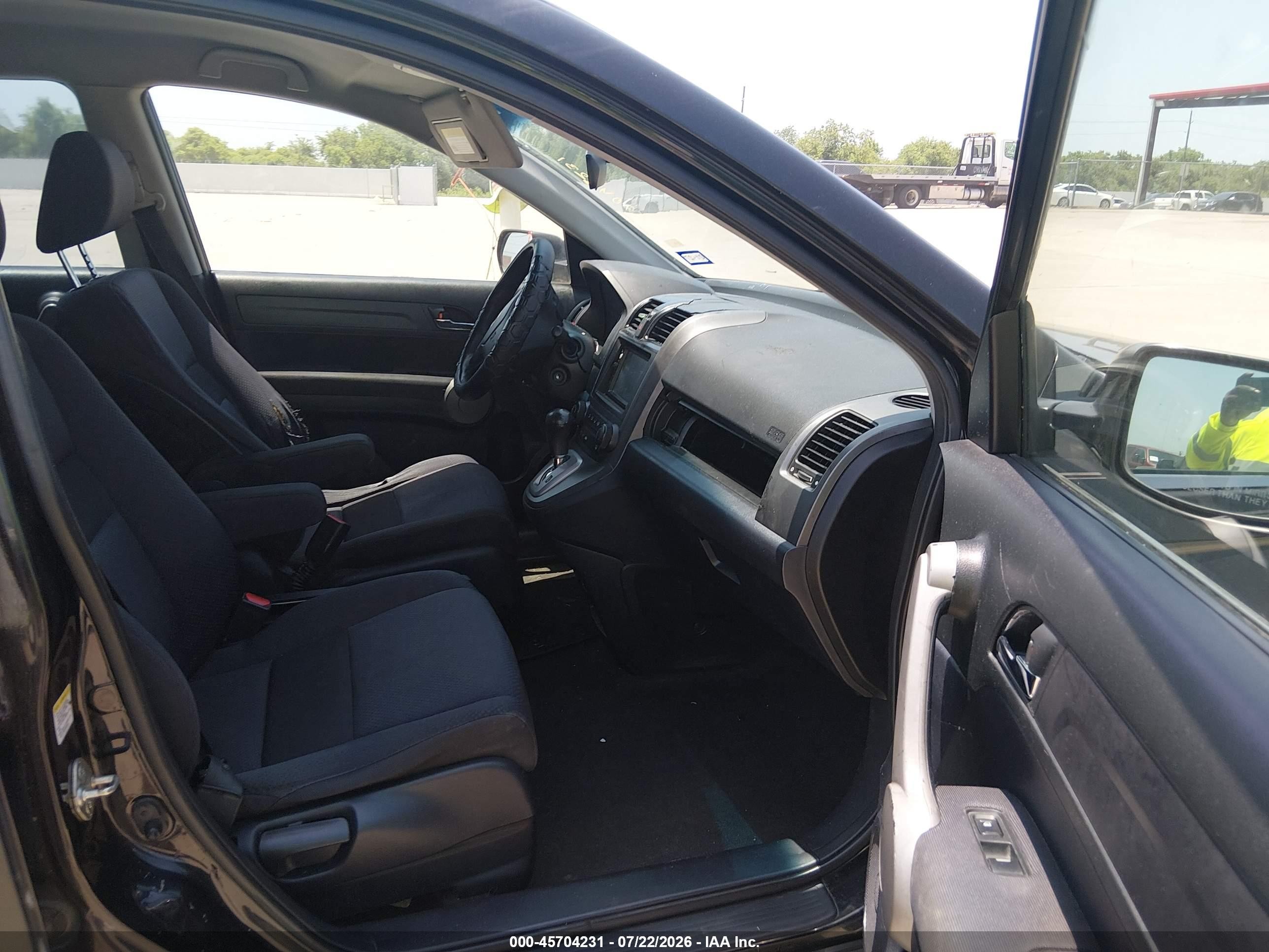 2007 Honda Cr-v Lx Black vin: JHLRE383X7C035827