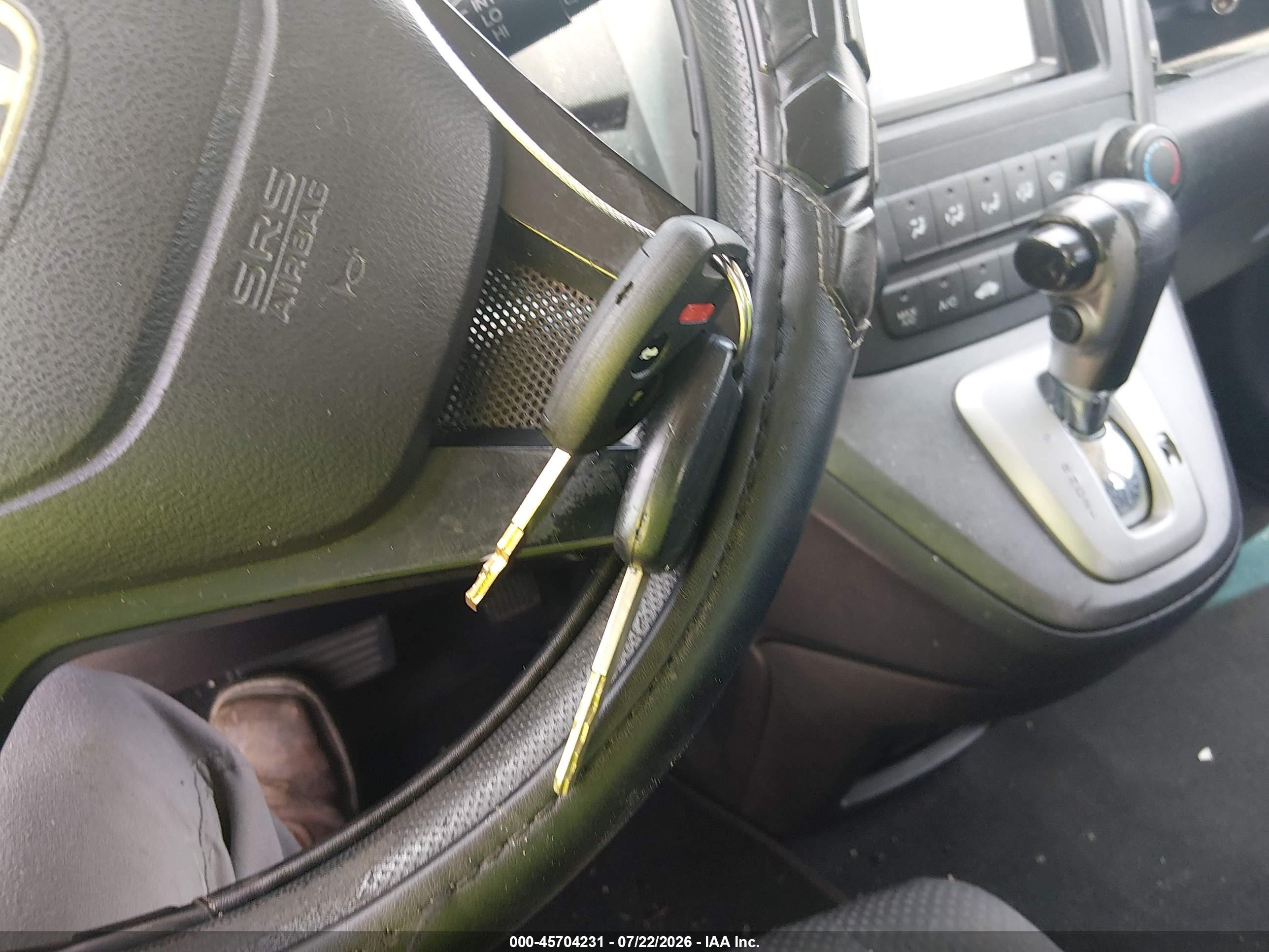 2007 Honda Cr-v Lx Black vin: JHLRE383X7C035827