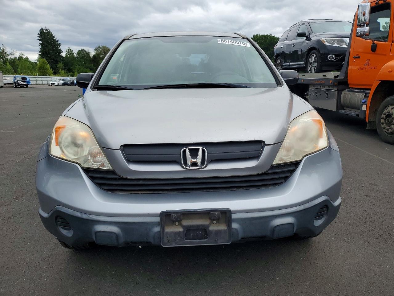 2007 Honda Cr-v Lx Silver vin: JHLRE383X7C066074