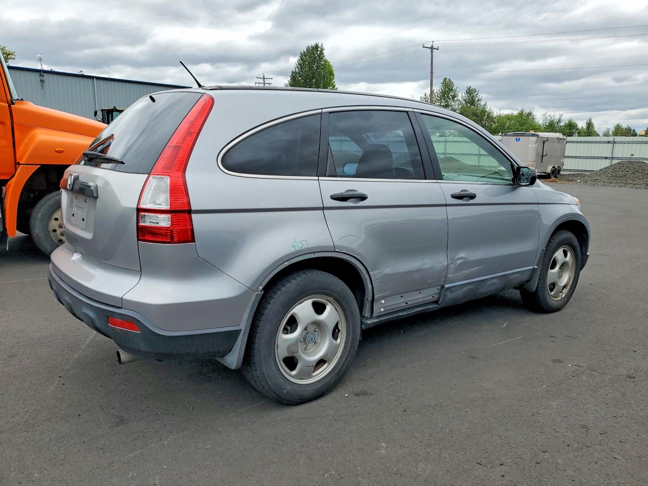 2007 Honda Cr-v Lx Silver vin: JHLRE383X7C066074
