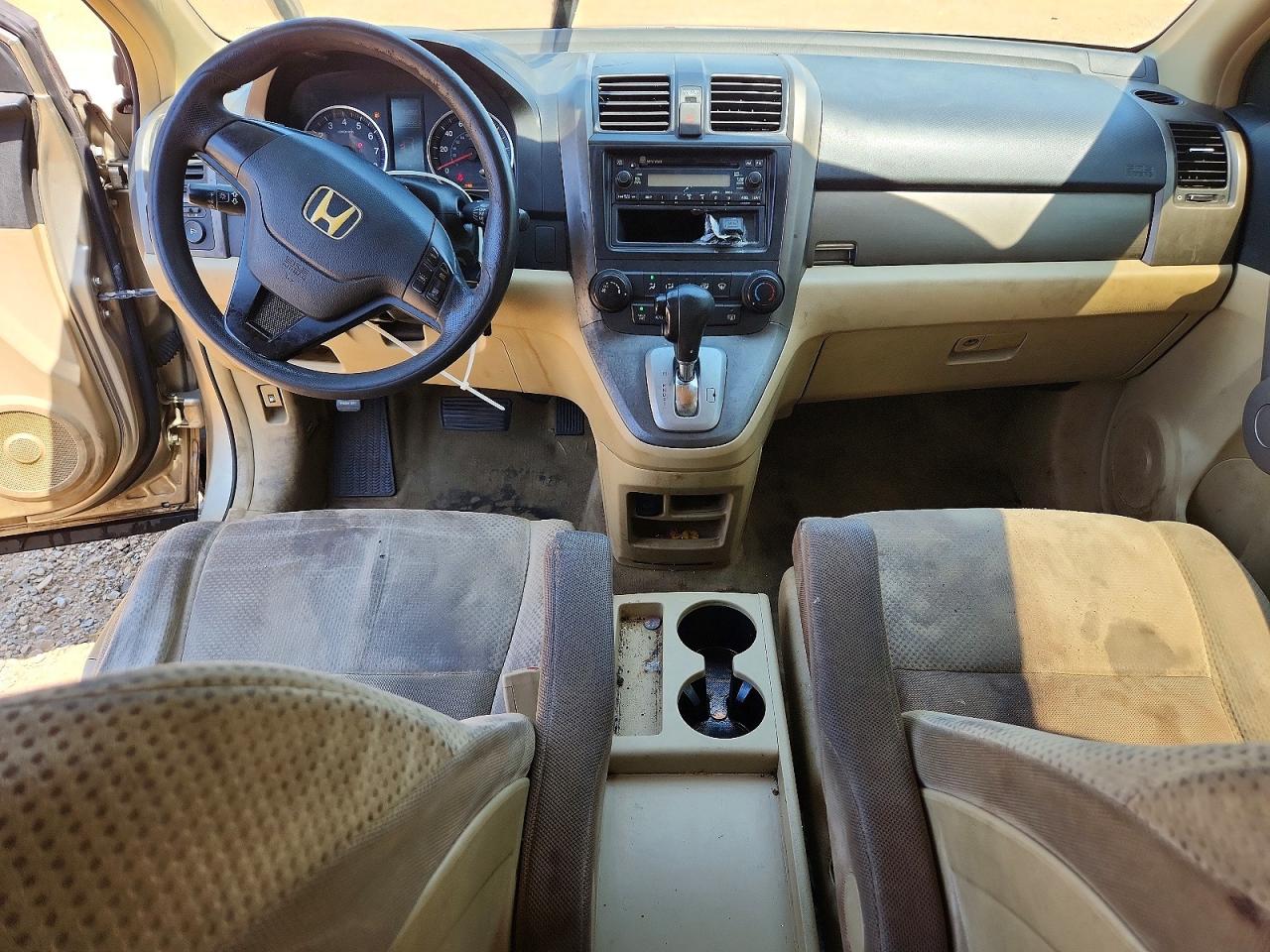 2007 Honda Cr-v Lx Tan vin: JHLRE383X7C075938