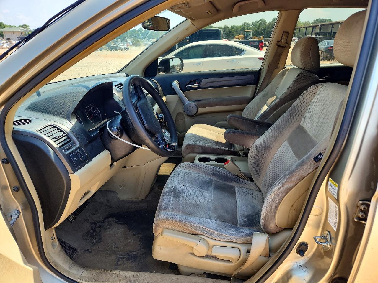 2007 Honda Cr-v Lx Tan vin: JHLRE383X7C075938