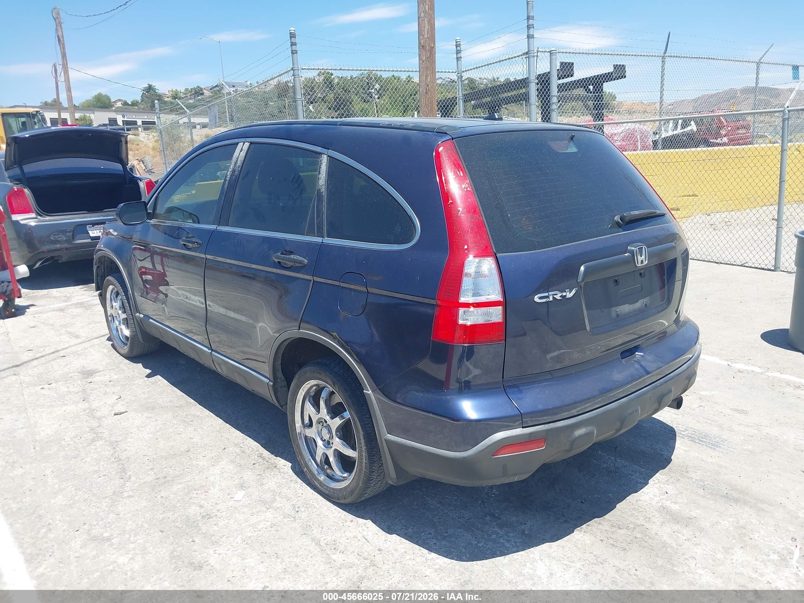 2008 Honda Cr-v Lx Dark Blue vin: JHLRE383X8C039426