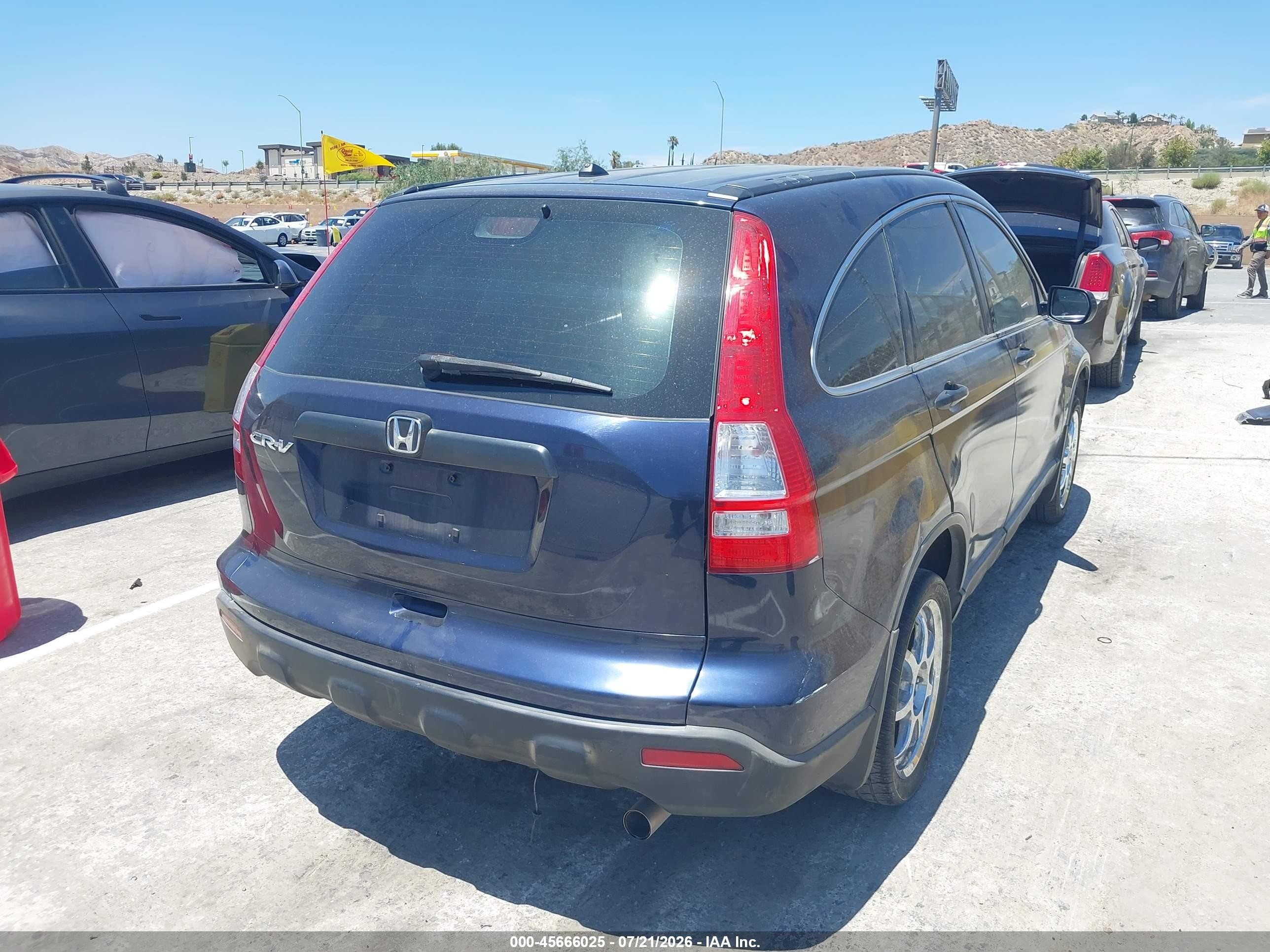 2008 Honda Cr-v Lx Dark Blue vin: JHLRE383X8C039426