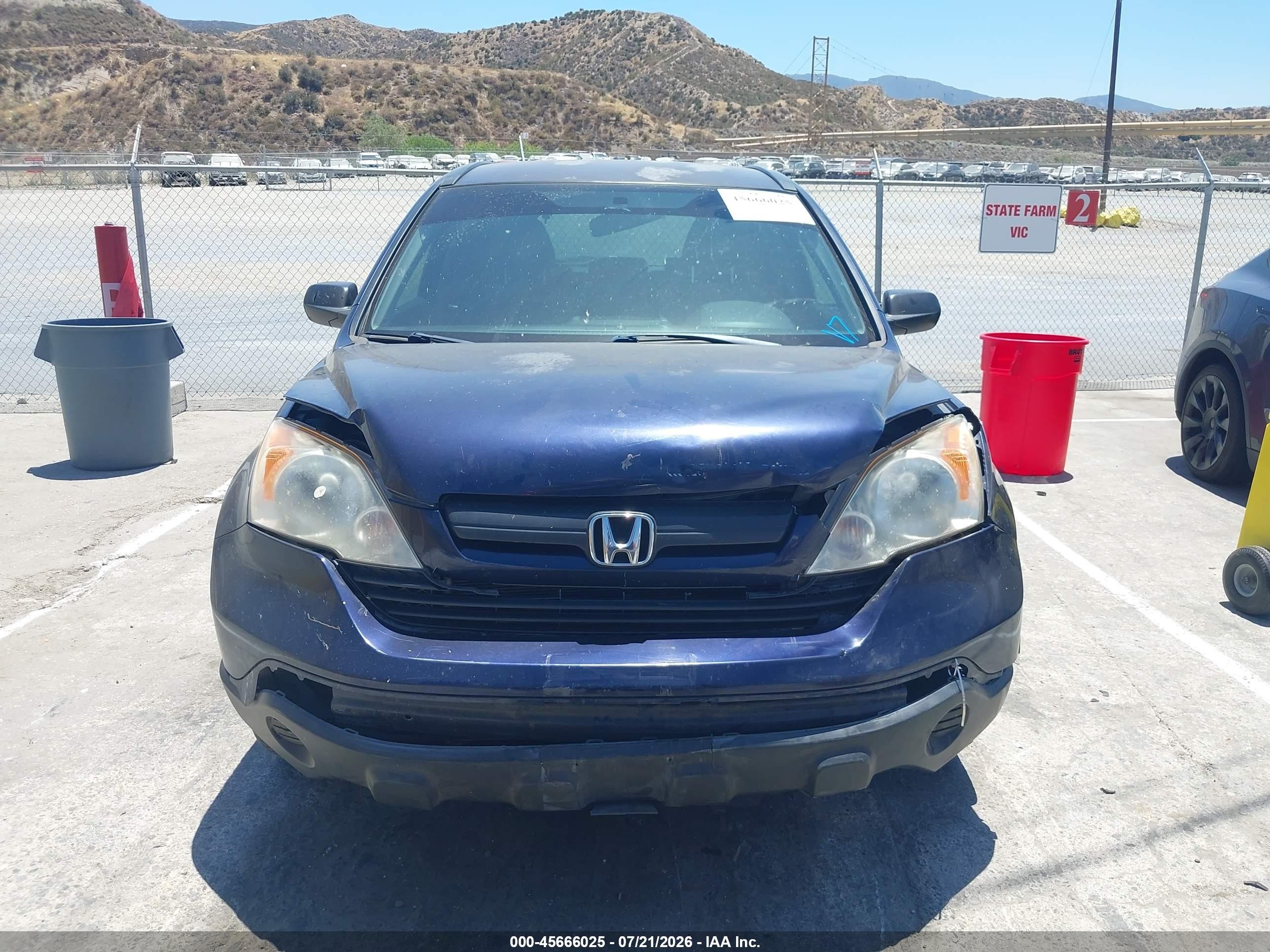 2008 Honda Cr-v Lx Dark Blue vin: JHLRE383X8C039426
