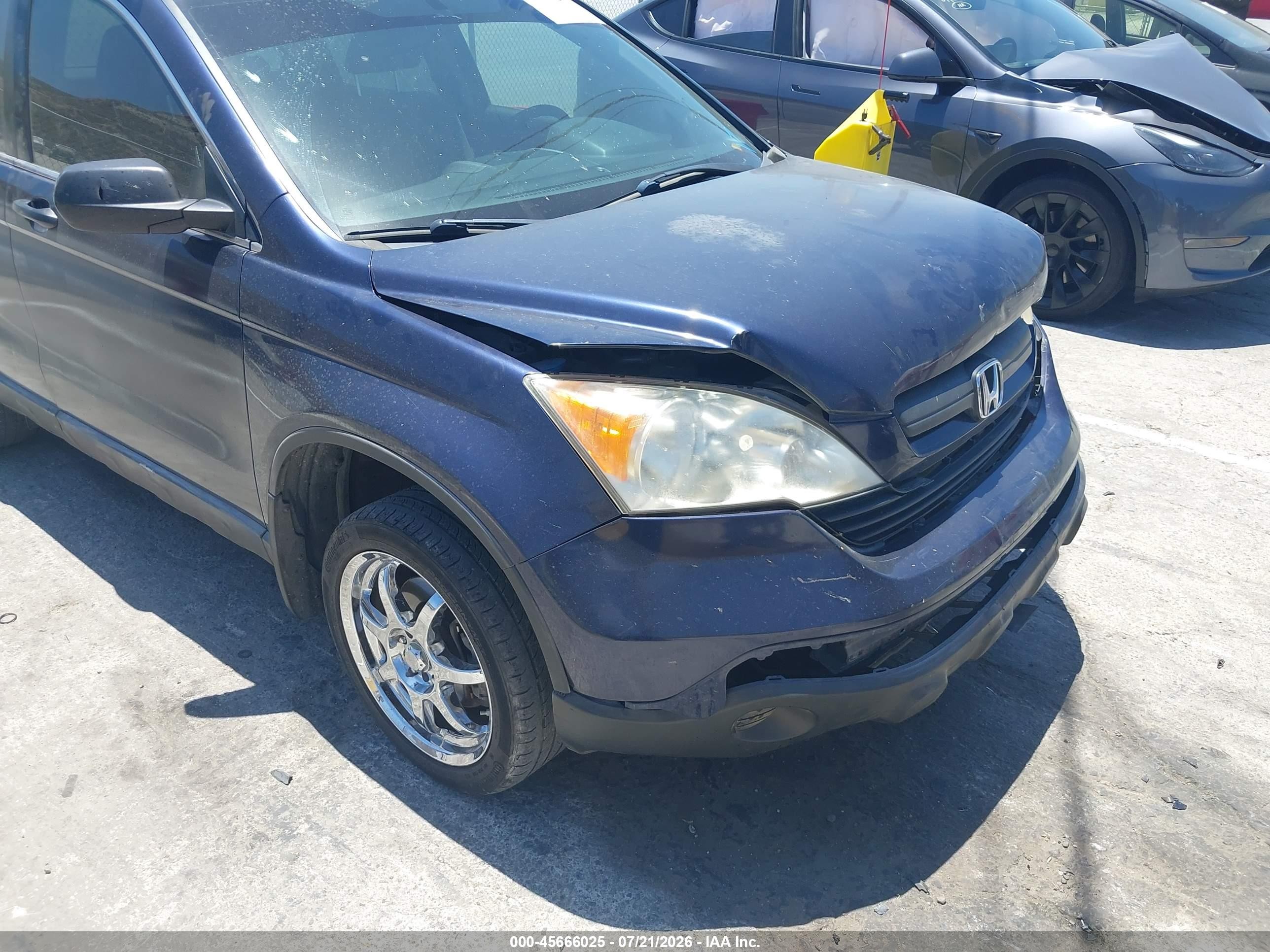 2008 Honda Cr-v Lx Dark Blue vin: JHLRE383X8C039426
