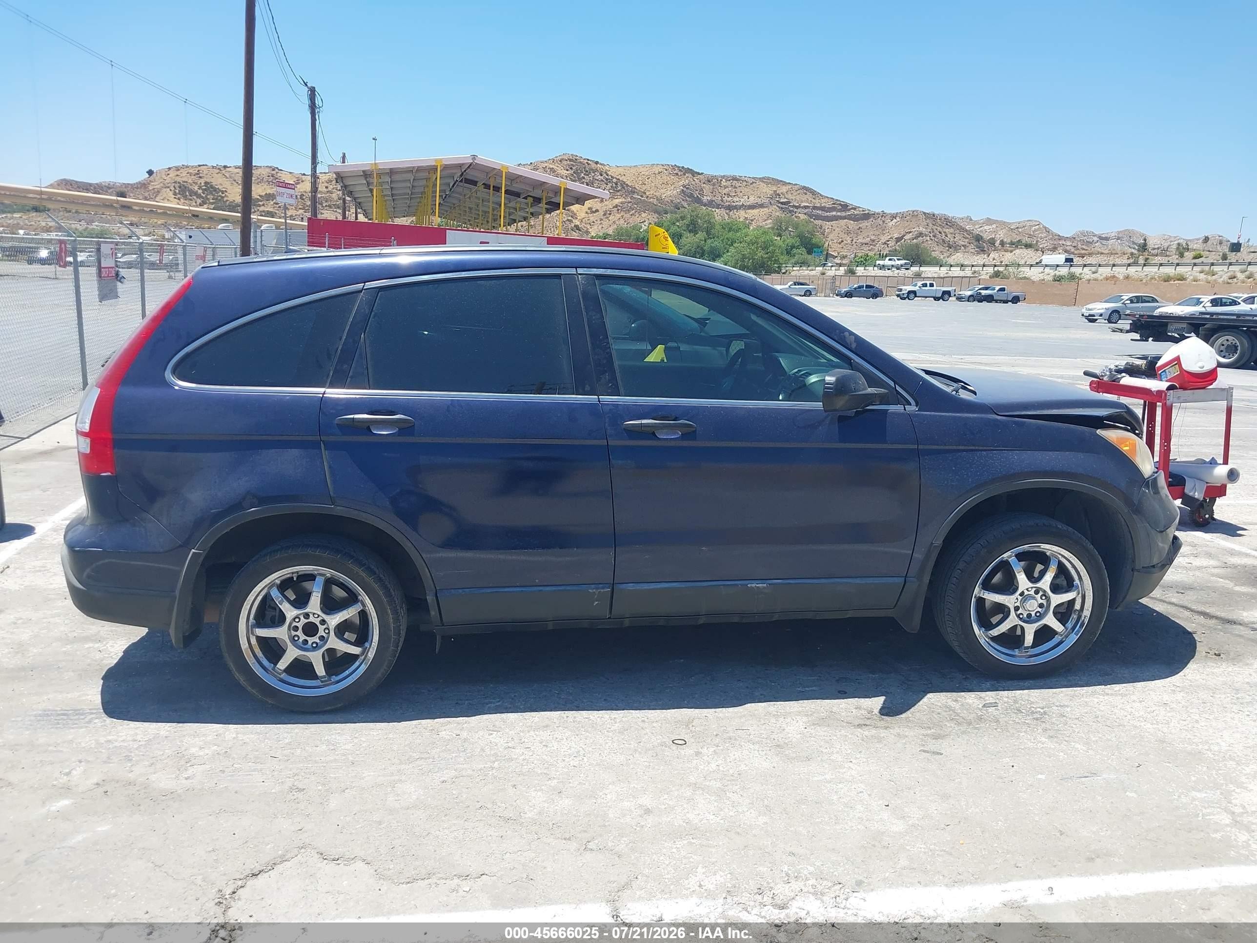2008 Honda Cr-v Lx Dark Blue vin: JHLRE383X8C039426