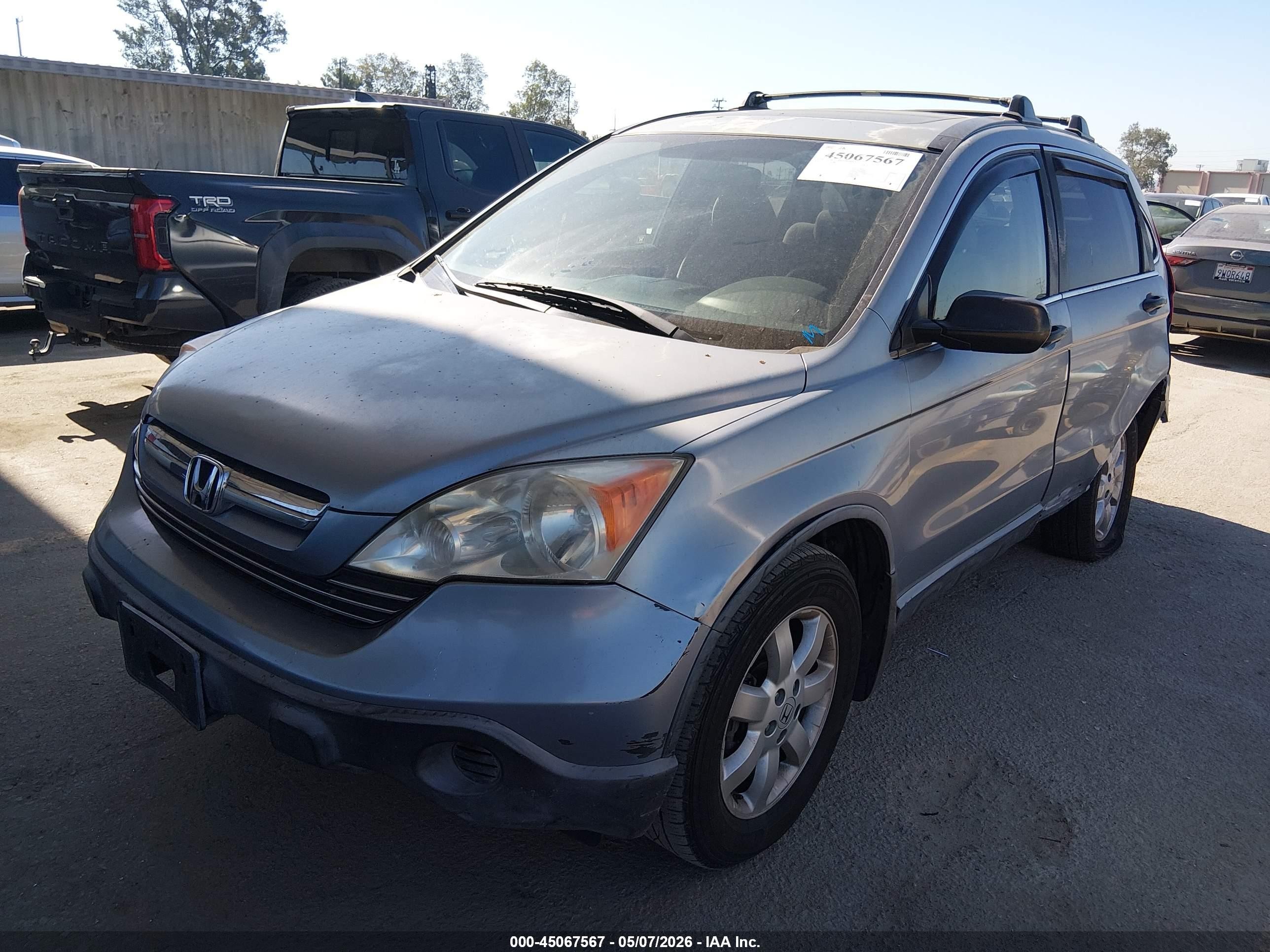 2007 Honda Cr-v Ex Серый vin: JHLRE38507C013191