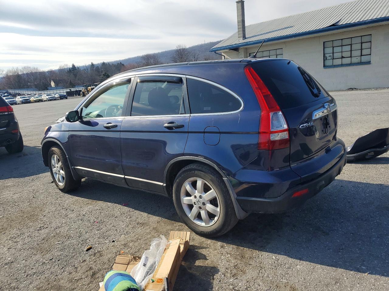 2007 Honda Cr-v Ex Blue vin: JHLRE38507C017127