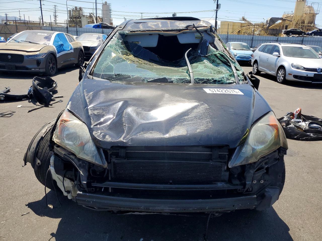 2007 Honda Cr-v Ex Black vin: JHLRE38507C026314