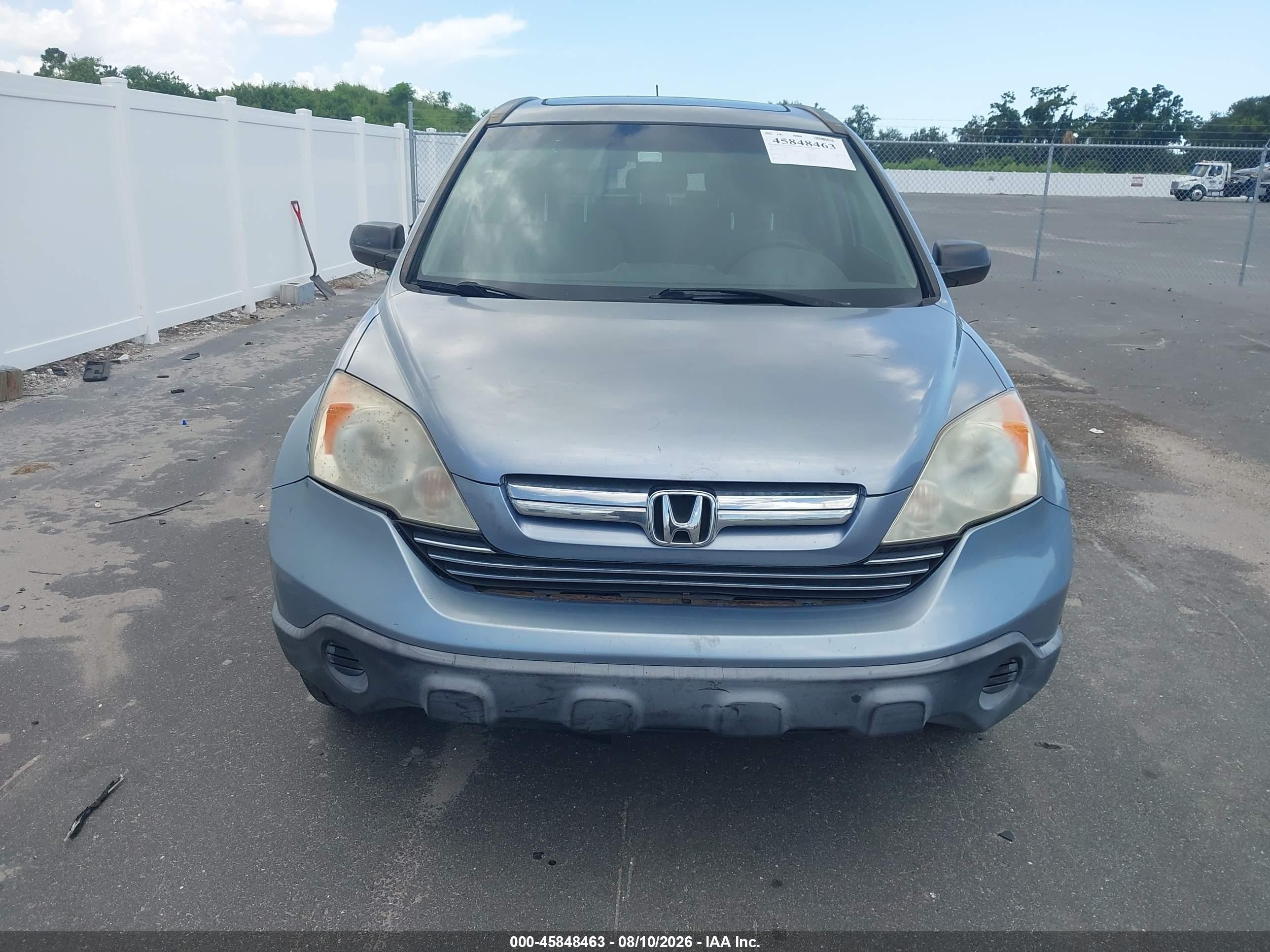 2007 Honda Cr-v Ex Light Blue vin: JHLRE38517C001695