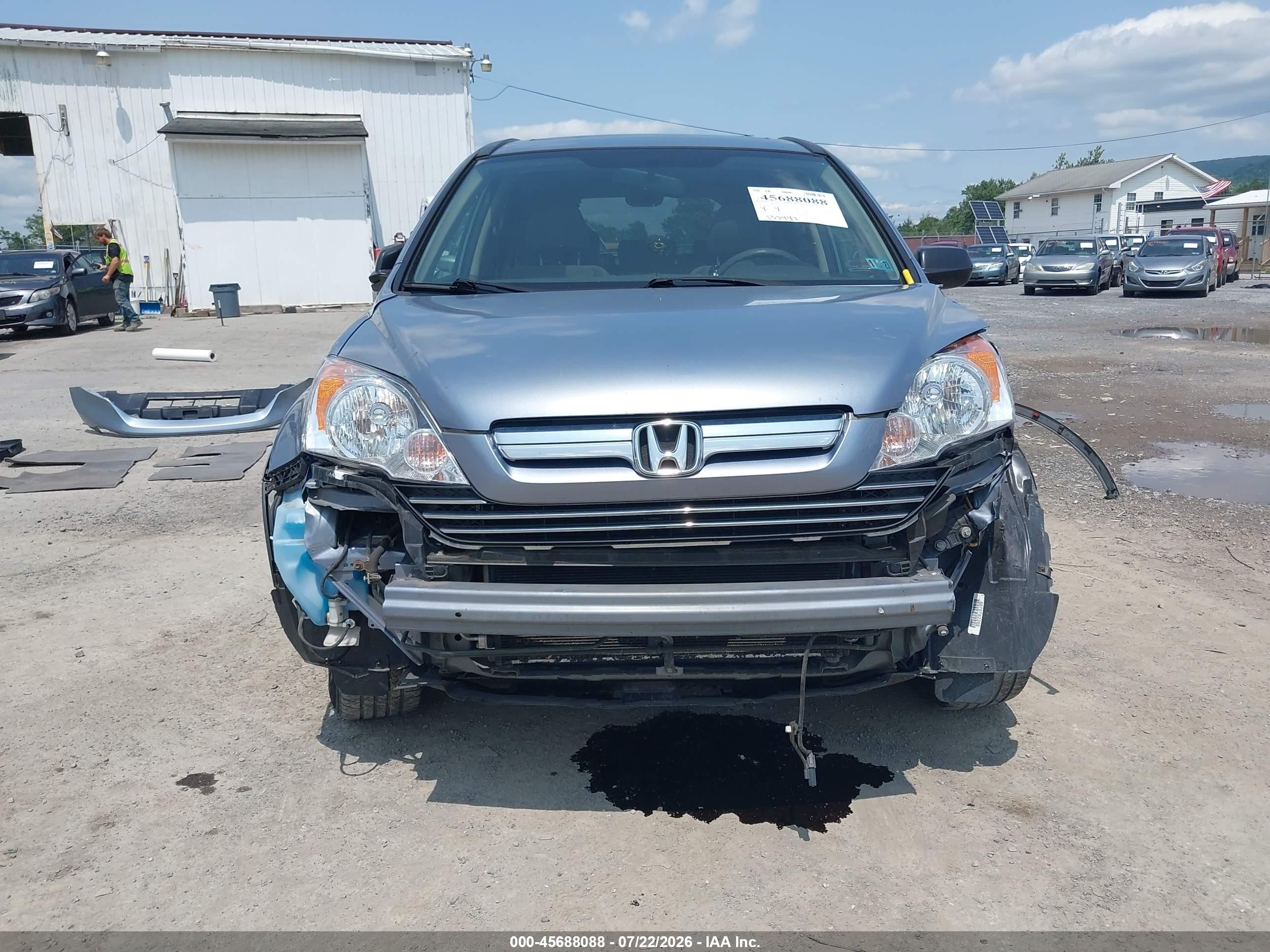 2007 Honda Cr-v Ex Light Blue vin: JHLRE38517C014348