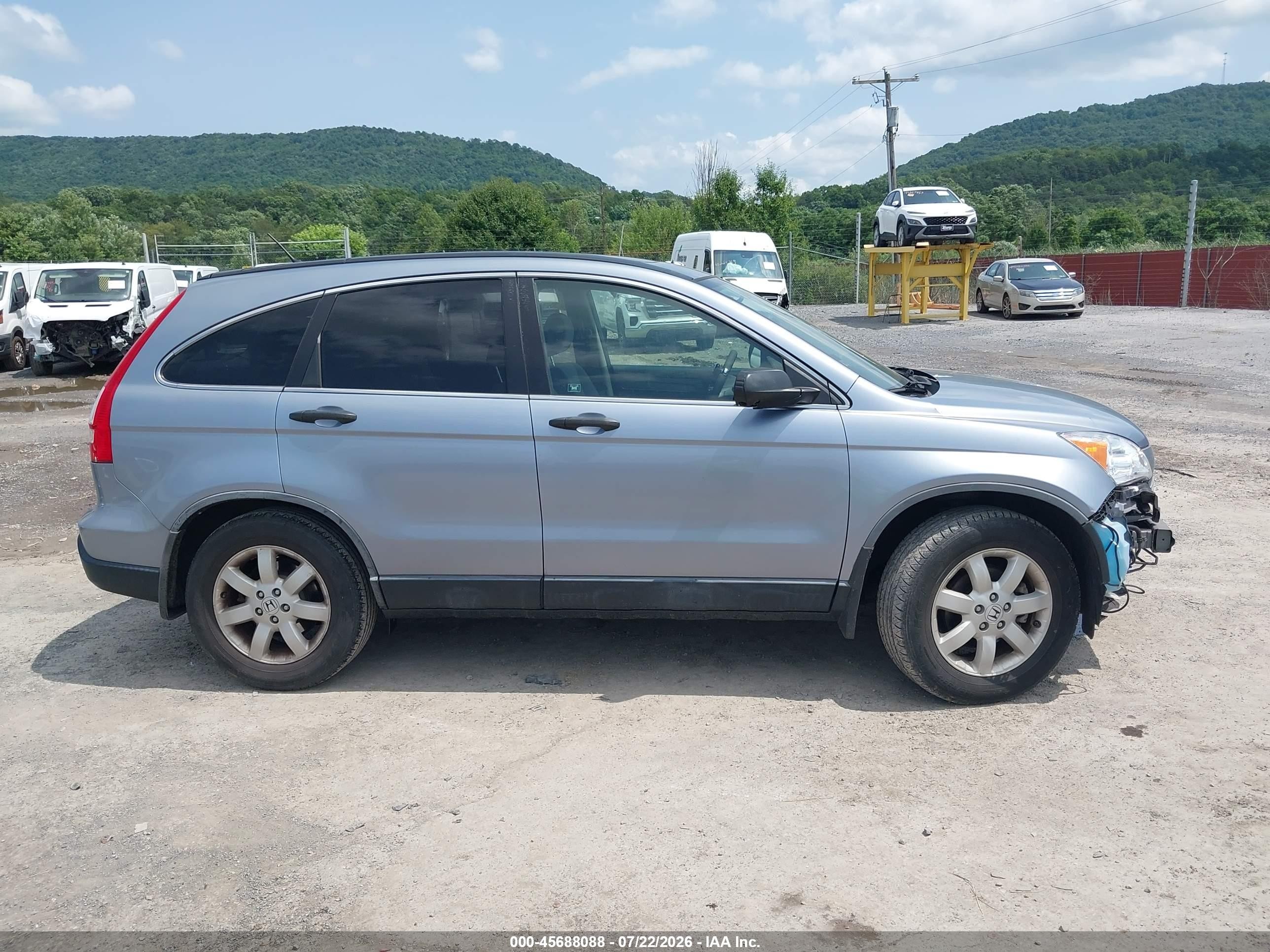 2007 Honda Cr-v Ex Light Blue vin: JHLRE38517C014348