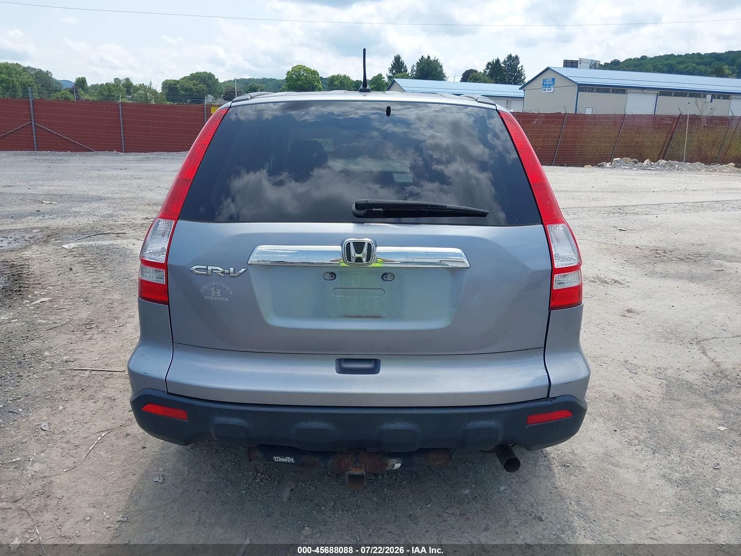 2007 Honda Cr-v Ex Light Blue vin: JHLRE38517C014348