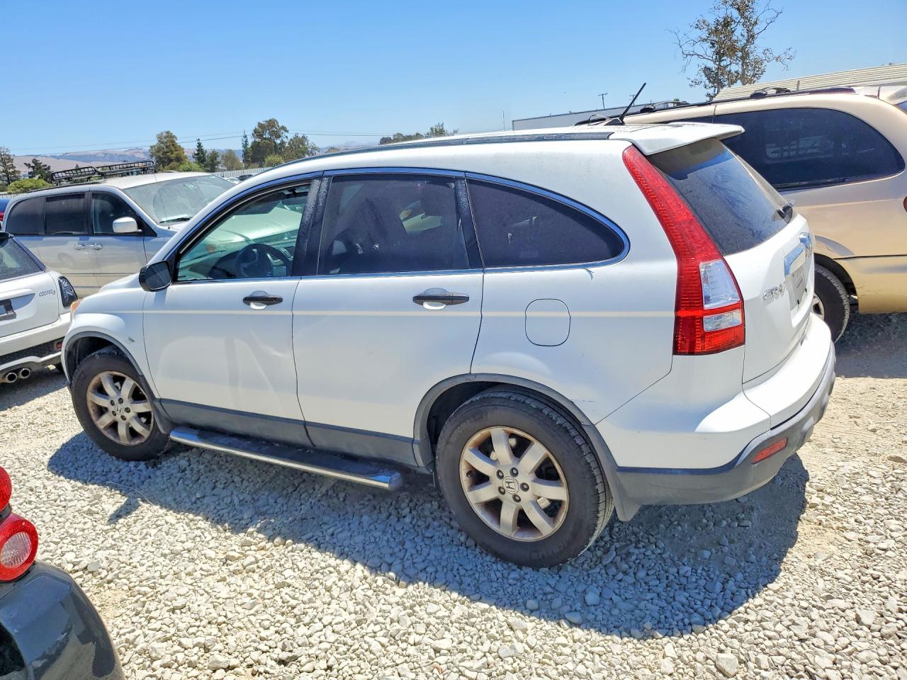2007 Honda Cr-v Ex White vin: JHLRE38517C019923