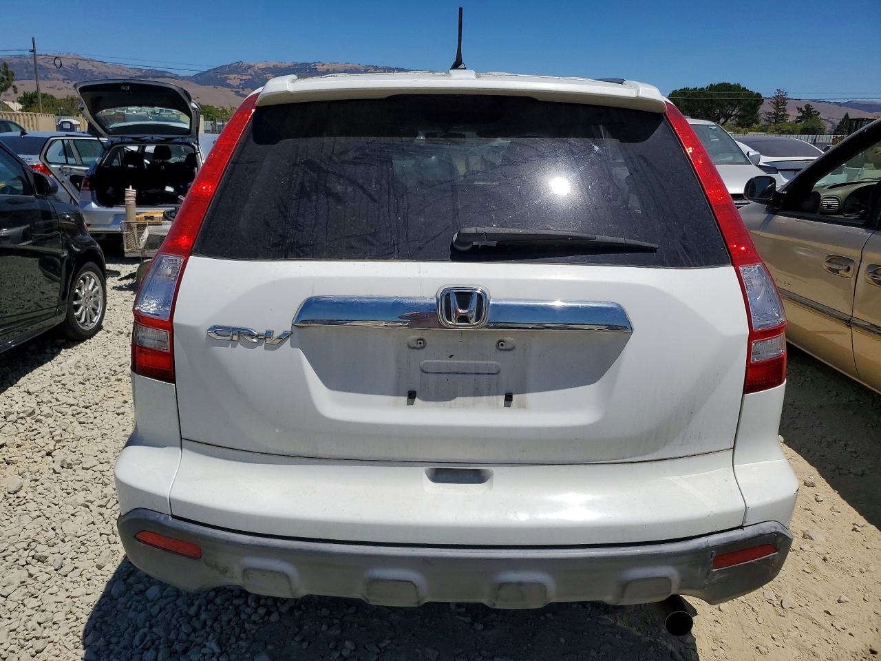 2007 Honda Cr-v Ex White vin: JHLRE38517C019923