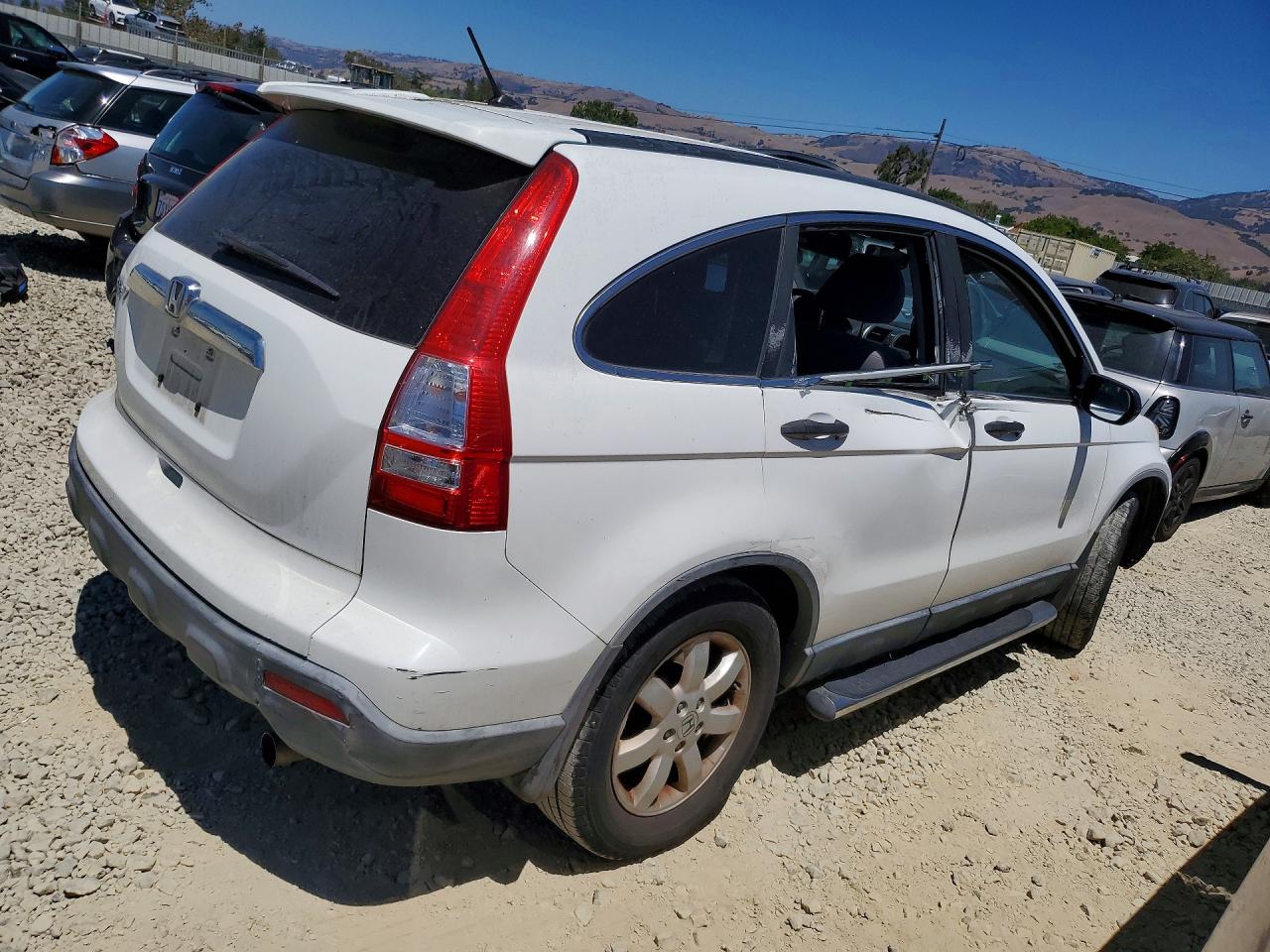 2007 Honda Cr-v Ex White vin: JHLRE38517C019923