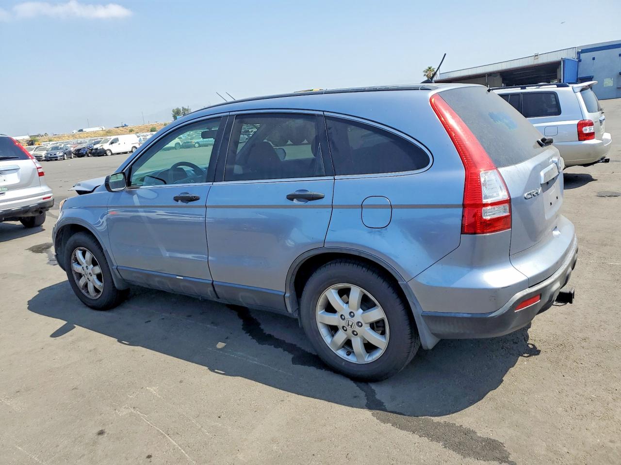 2007 Honda Cr-v Ex Blue vin: JHLRE38517C019937