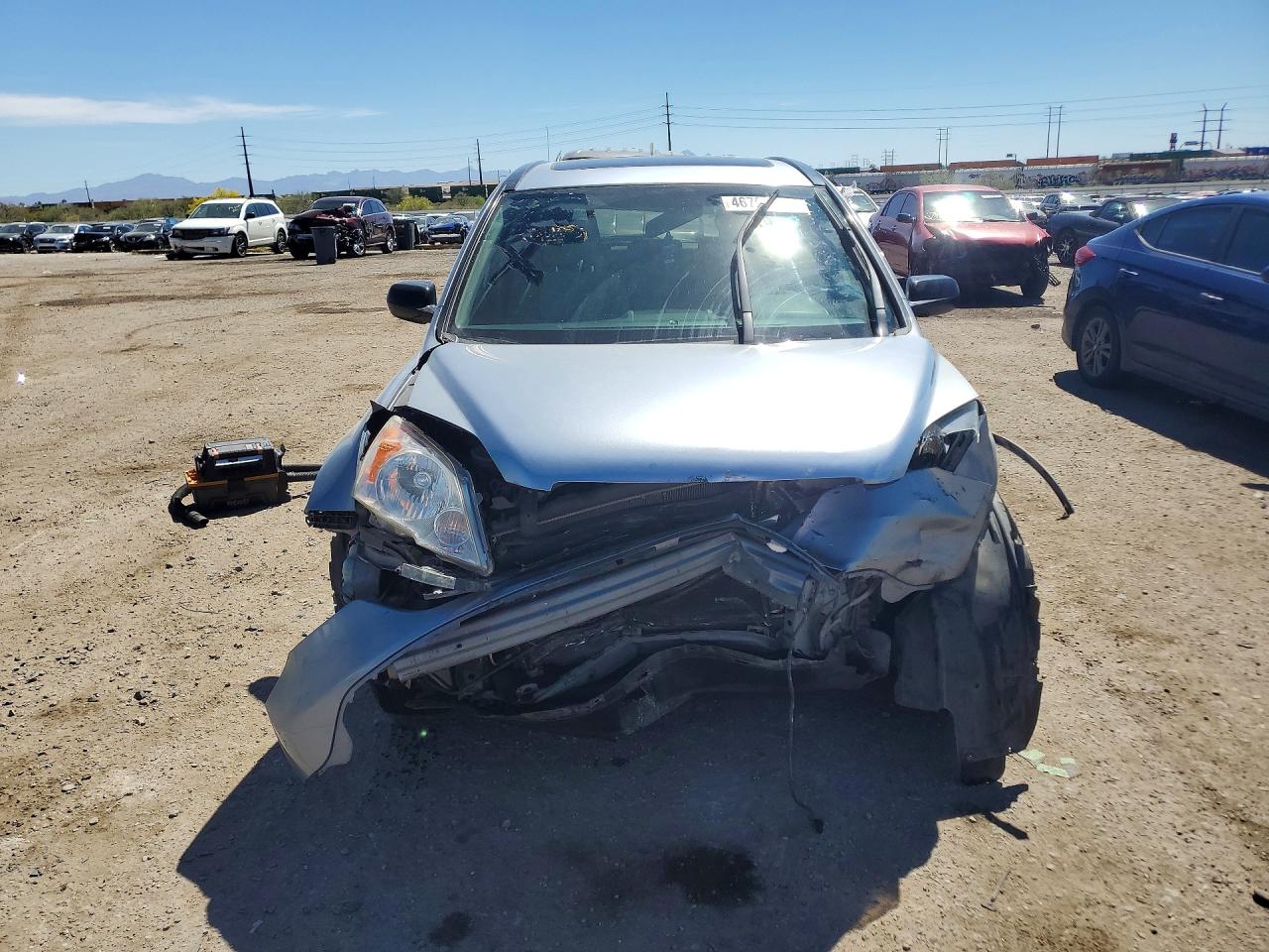 2007 Honda Cr-v Ex Blue vin: JHLRE38517C038746