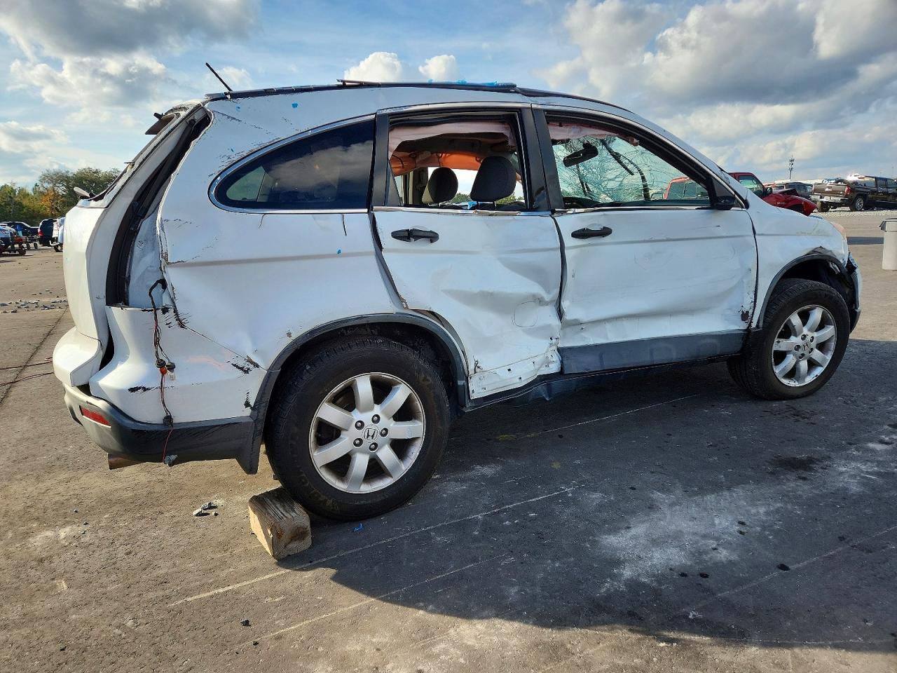 2007 Honda Cr-v Ex Белый vin: JHLRE38517C059886