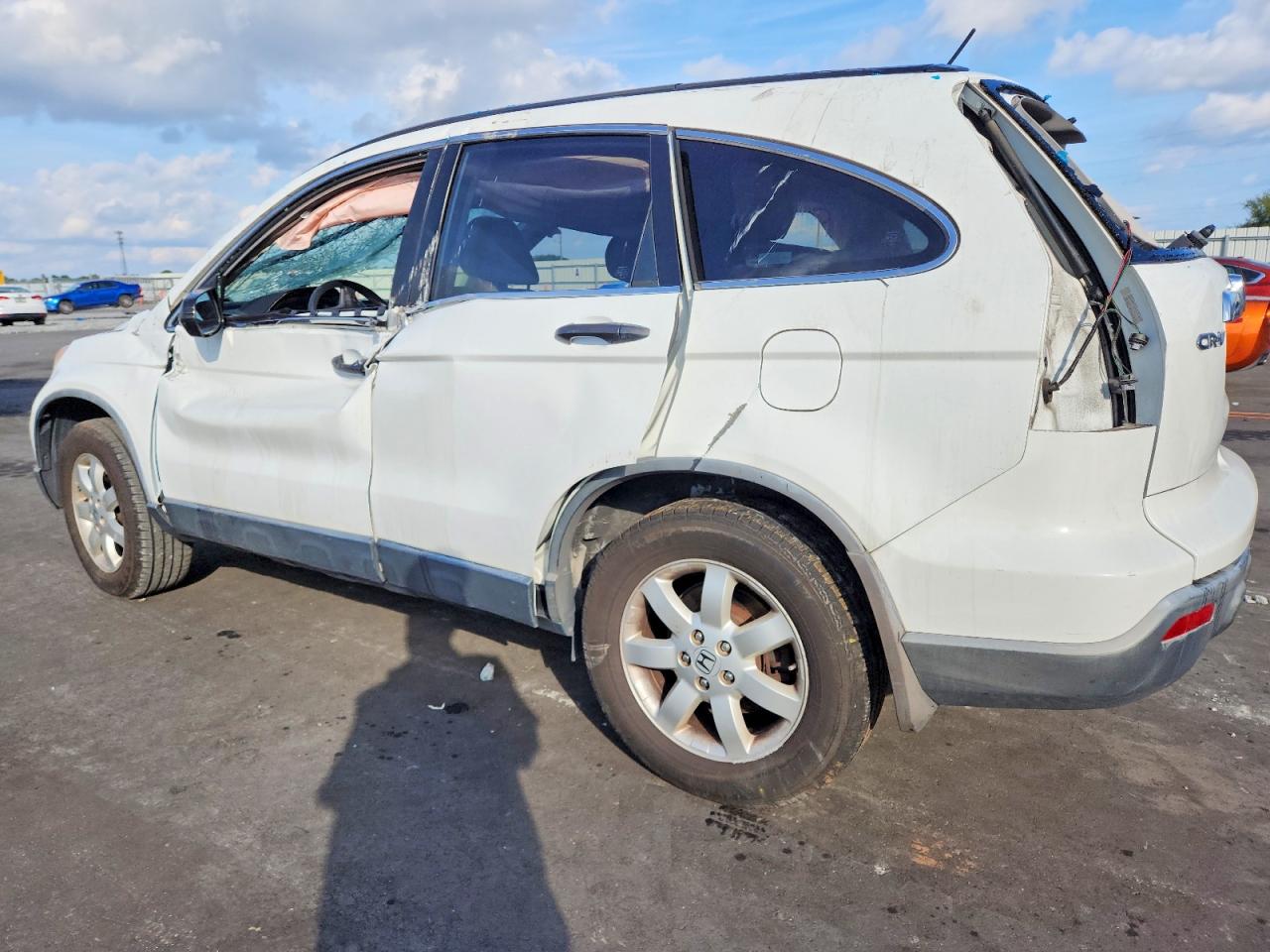 2007 Honda Cr-v Ex Белый vin: JHLRE38517C059886
