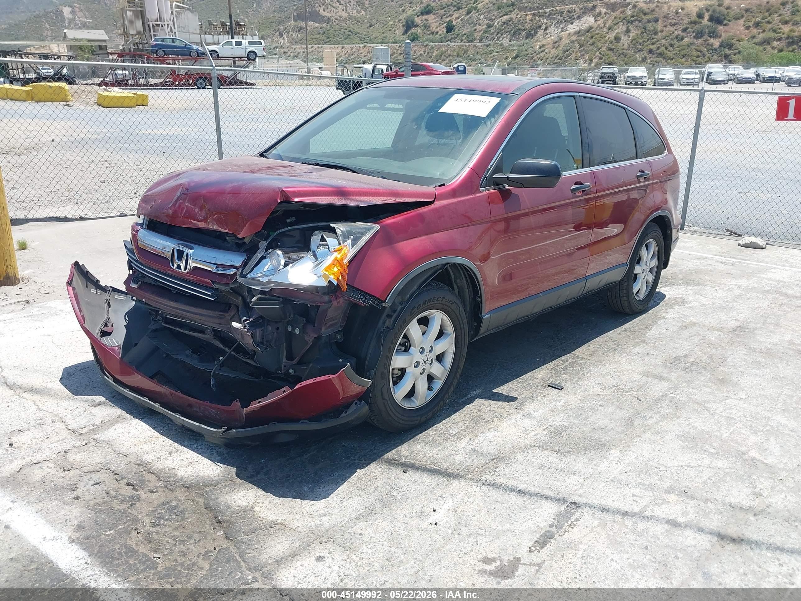 2008 Honda Cr-v Ex Red vin: JHLRE38518C046055