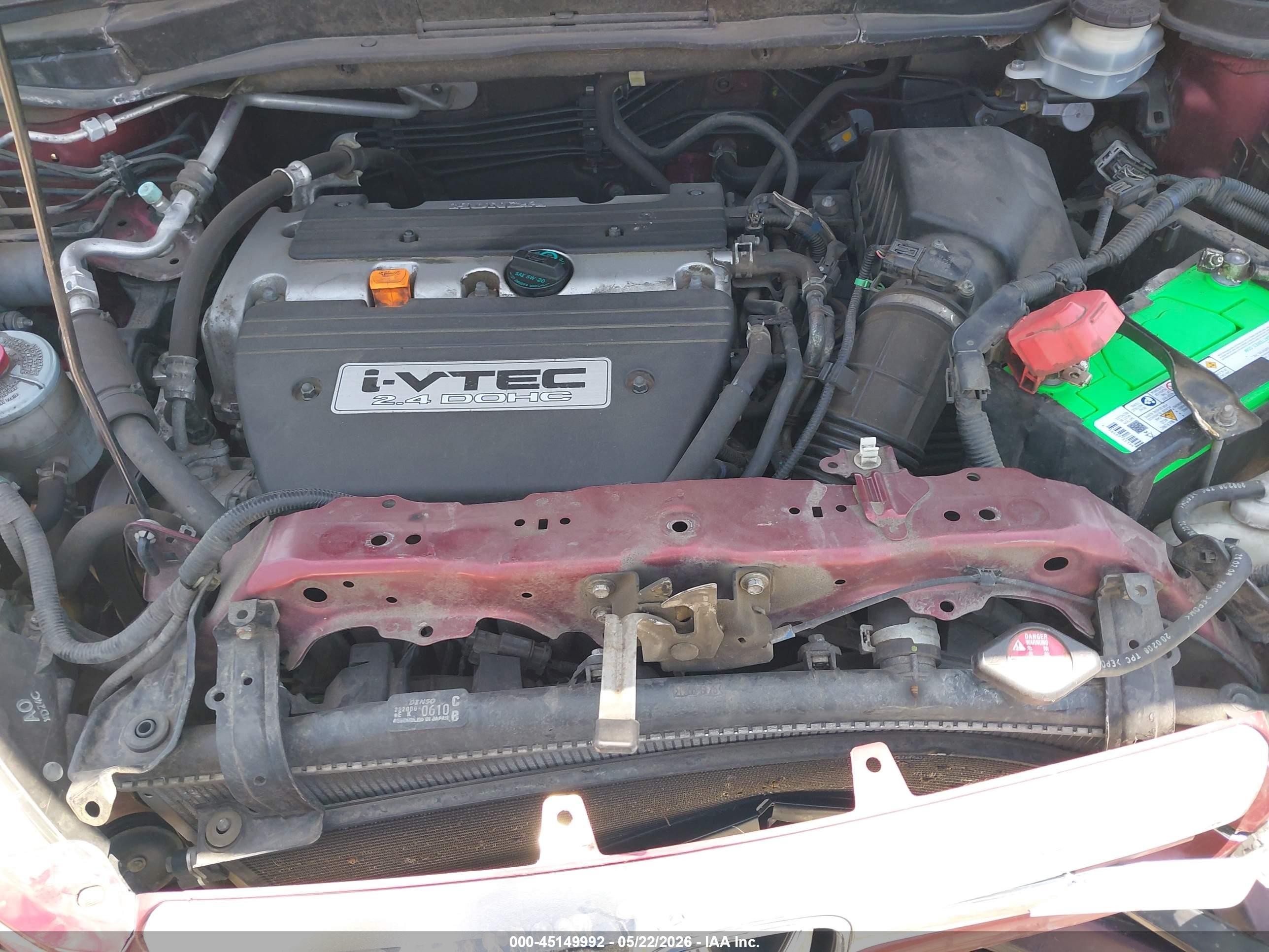 2008 Honda Cr-v Ex Red vin: JHLRE38518C046055
