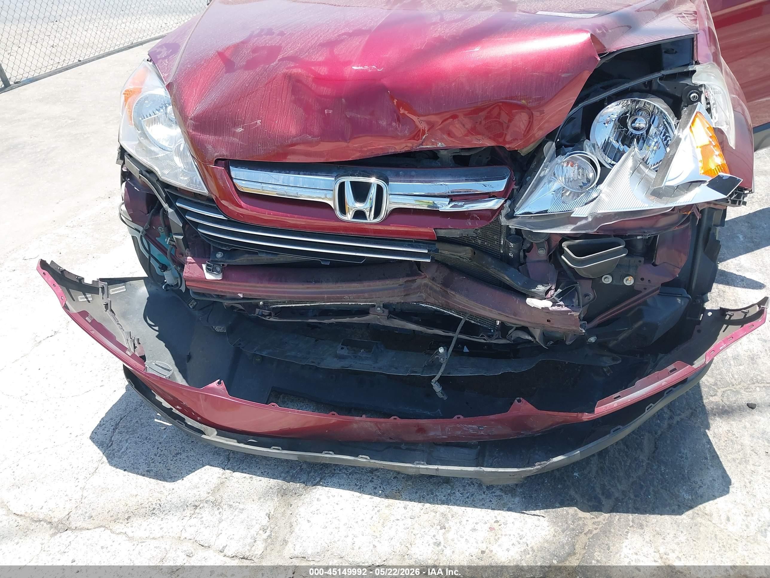 2008 Honda Cr-v Ex Red vin: JHLRE38518C046055