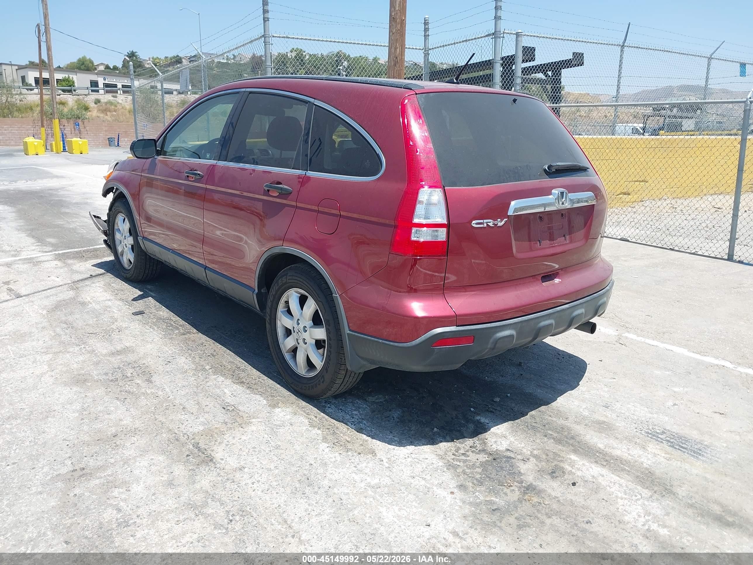 2008 Honda Cr-v Ex Red vin: JHLRE38518C046055