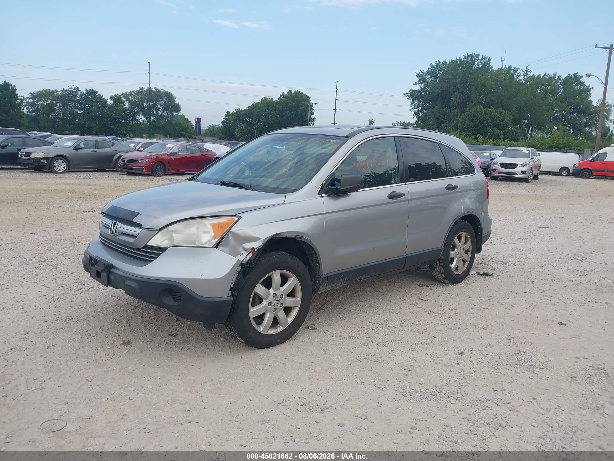 2008 Honda Cr-v Ex Silver vin: JHLRE38518C051790
