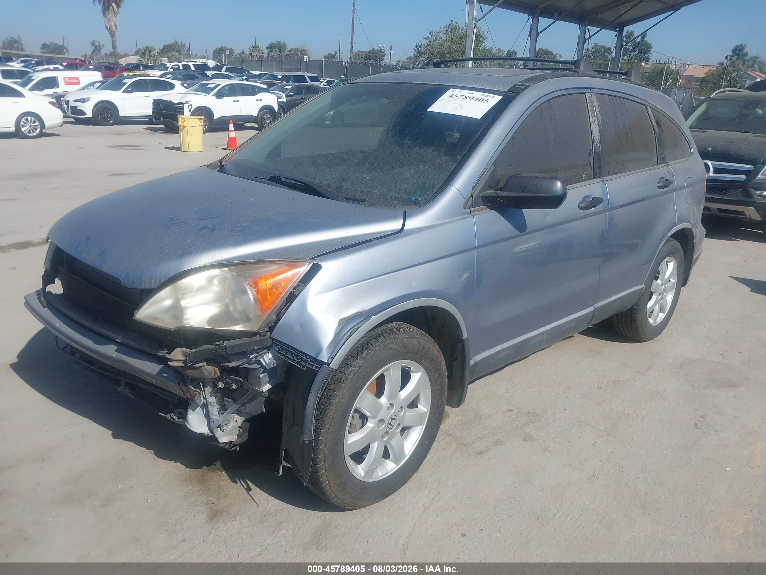 2009 Honda Cr-v Ex Light Blue vin: JHLRE38519C004843