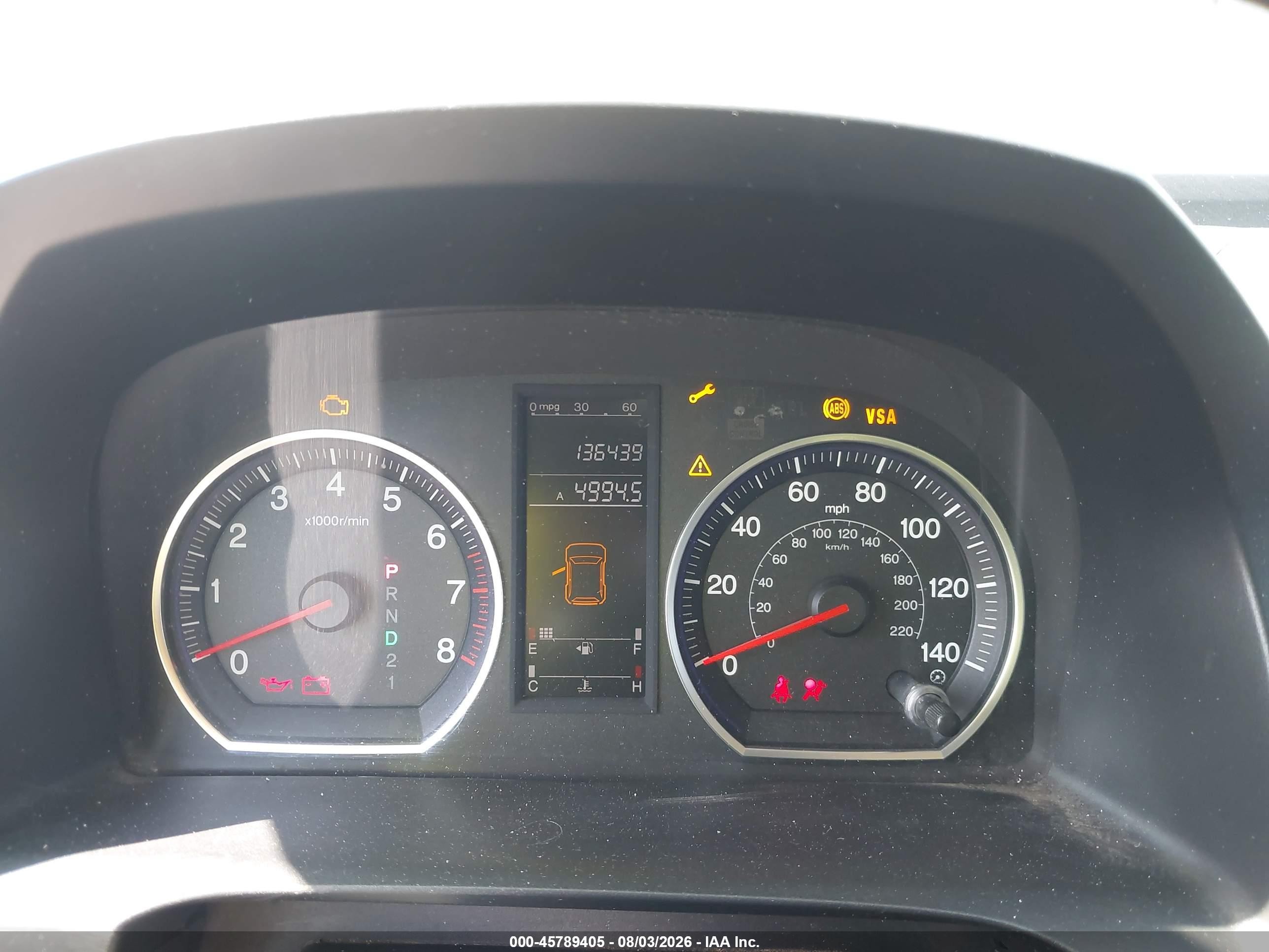 2009 Honda Cr-v Ex Light Blue vin: JHLRE38519C004843