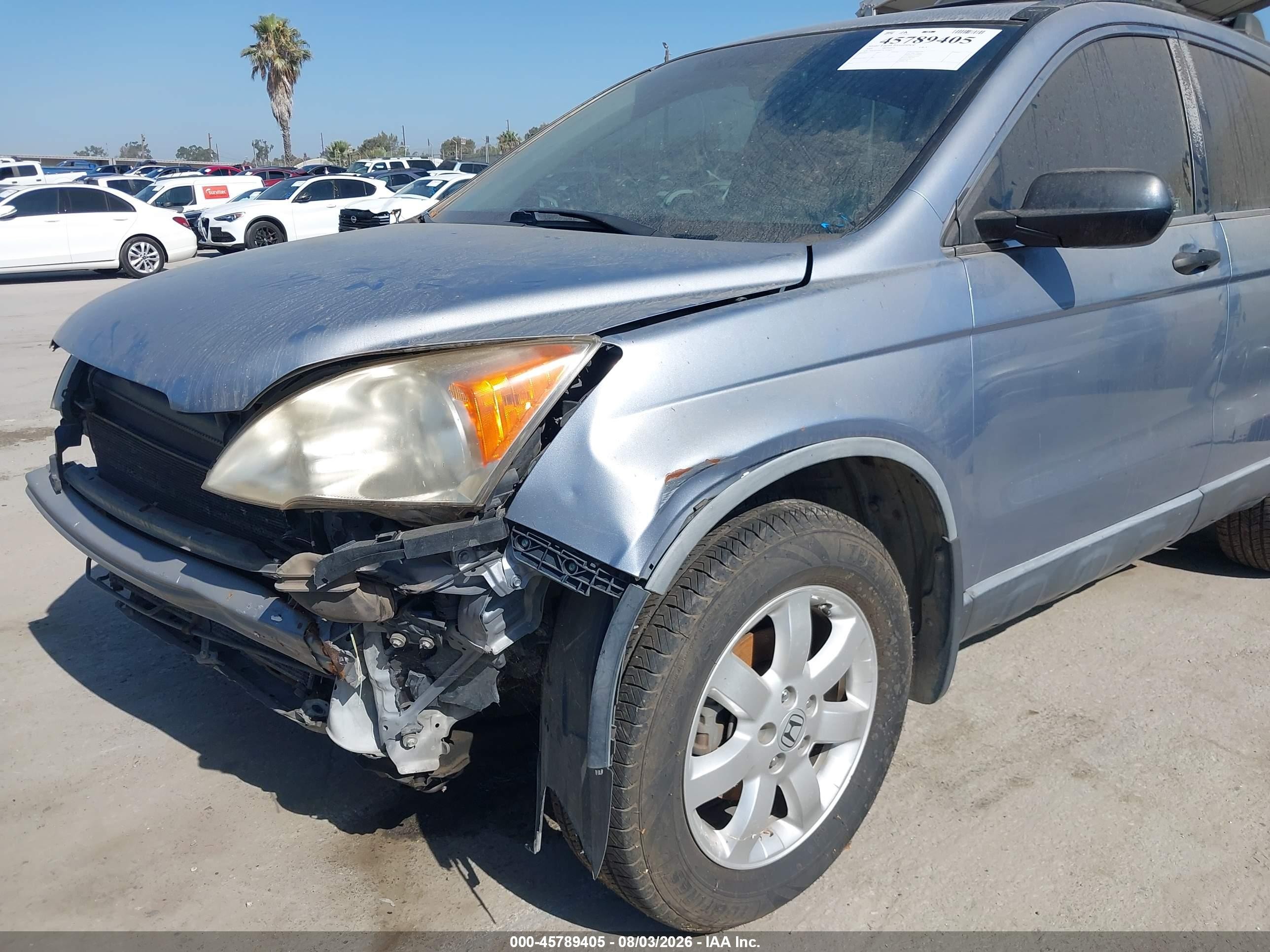 2009 Honda Cr-v Ex Light Blue vin: JHLRE38519C004843